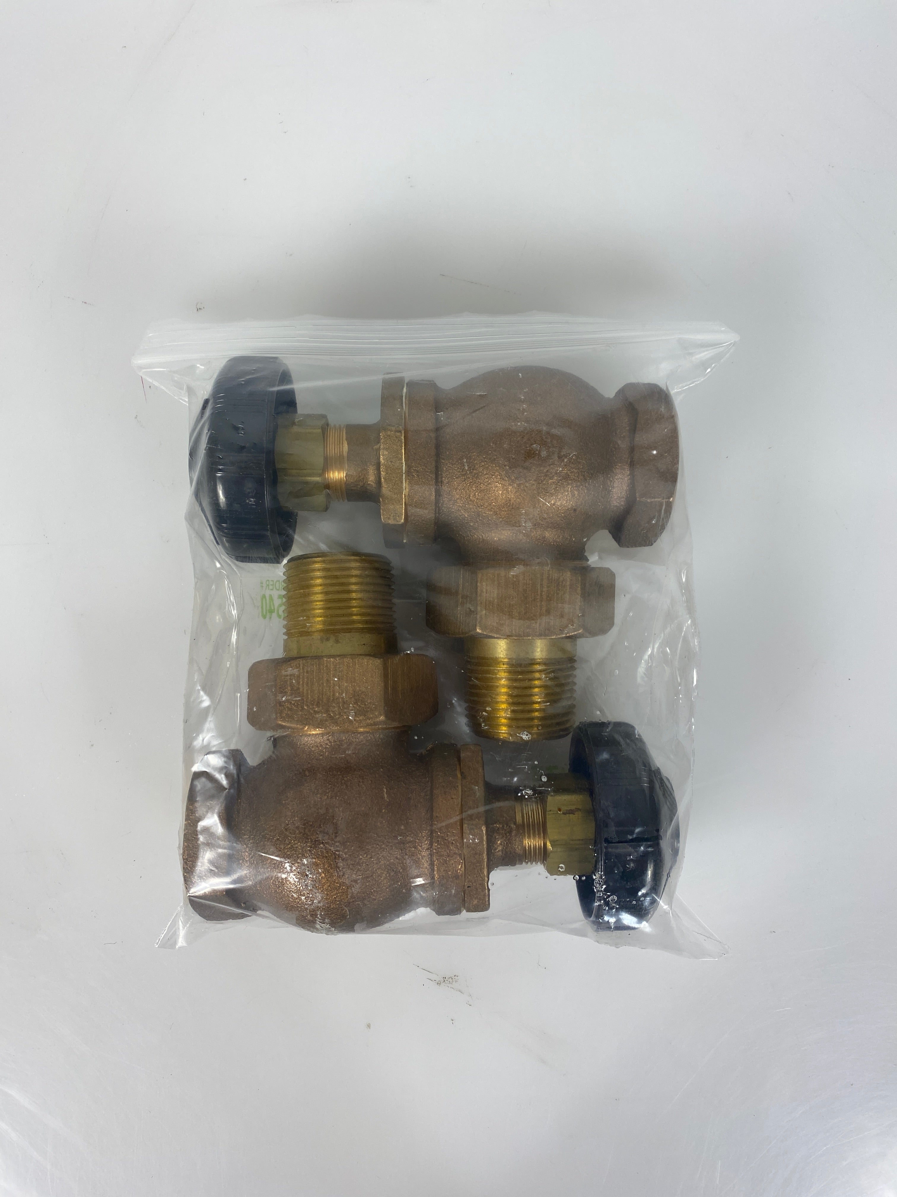 Illinois Brass Threaded Valve Radiator 1" Straight Pack of 2
