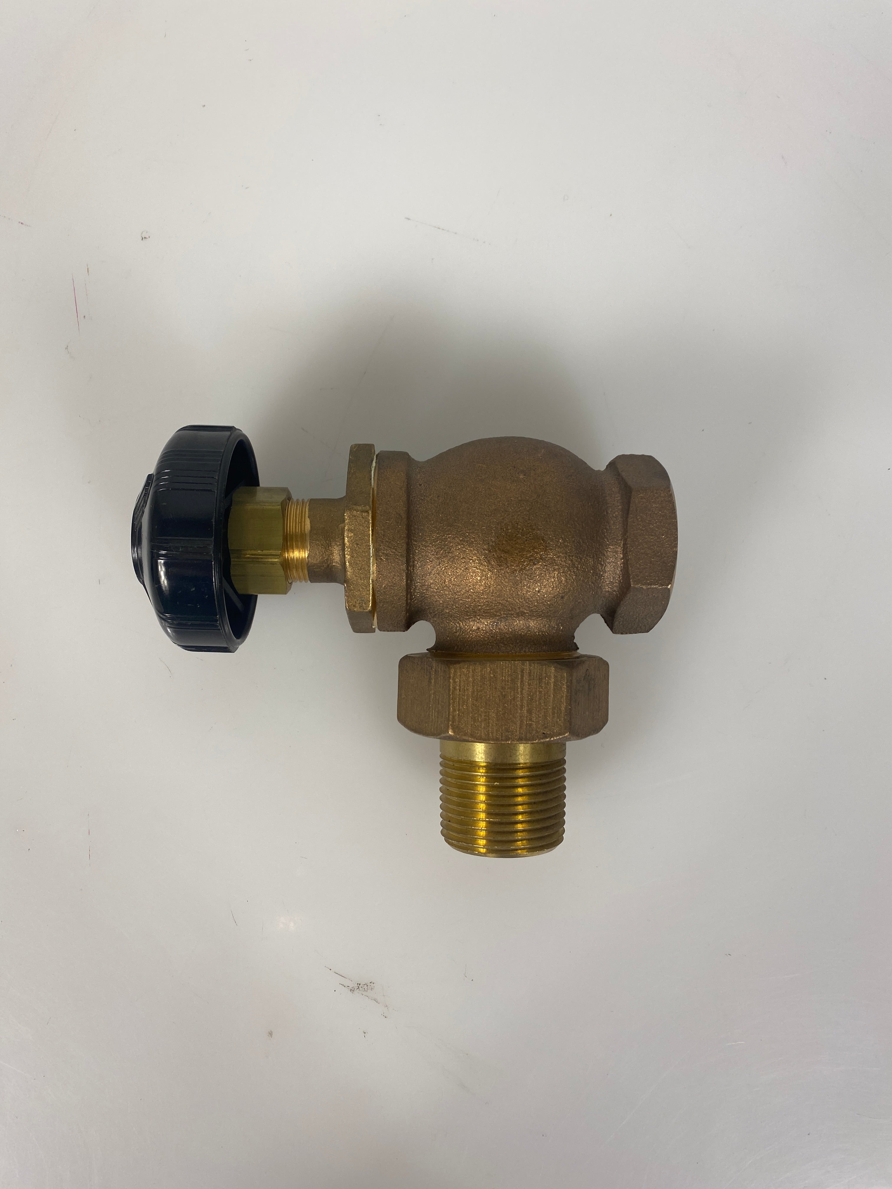 Illinois Brass Threaded Valve Radiator 1" Straight Pack of 2