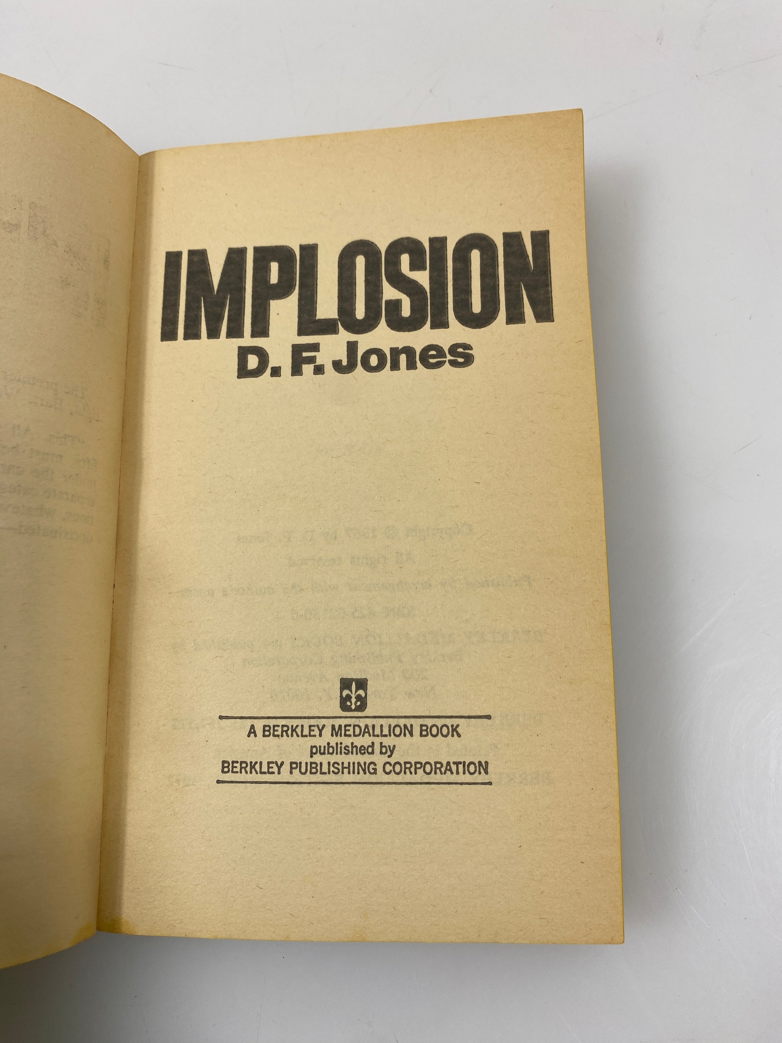 Implosion D.F. Jones Paperback 1972