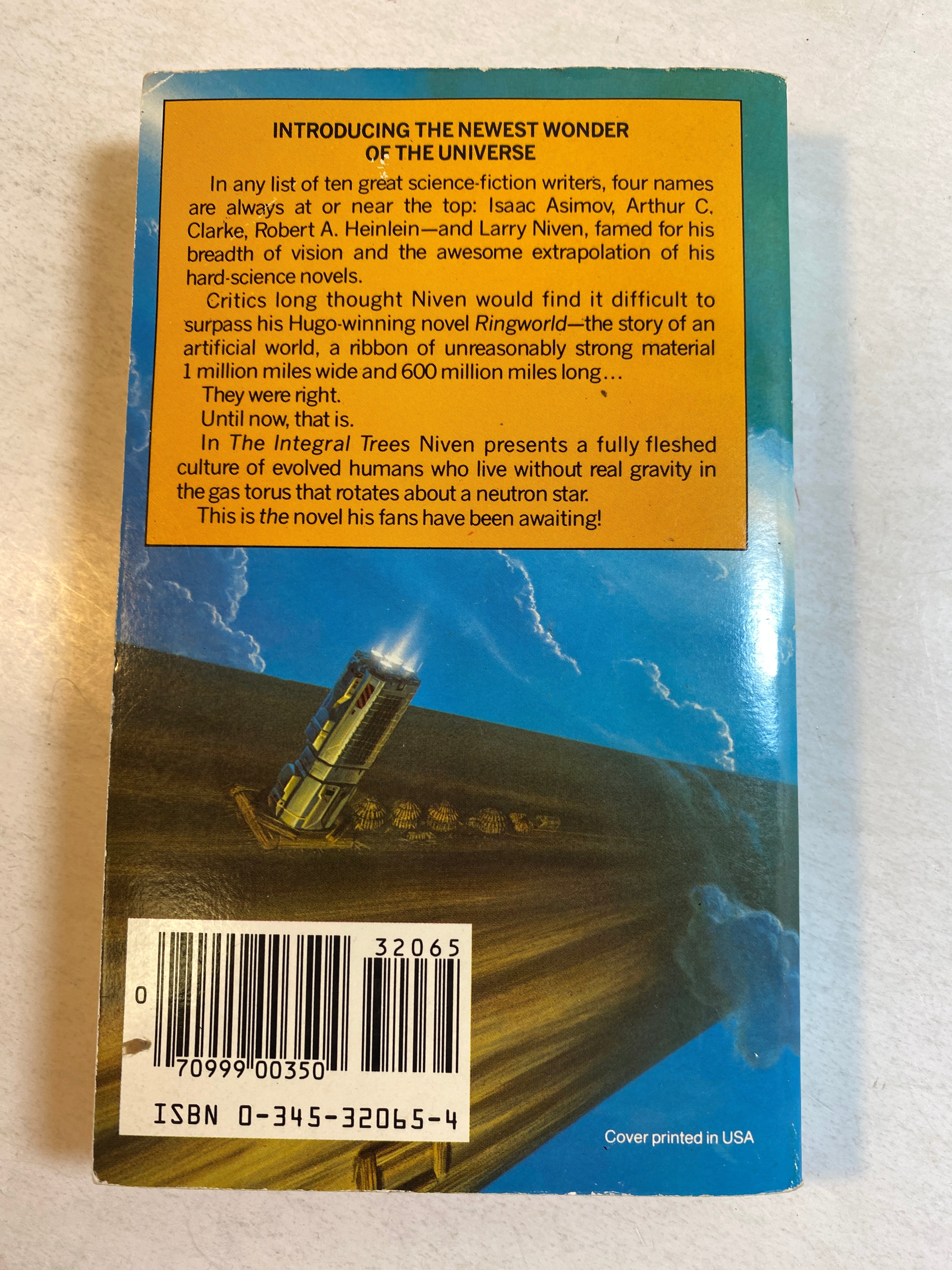 Integral Trees Larry Niven Paperback 1987