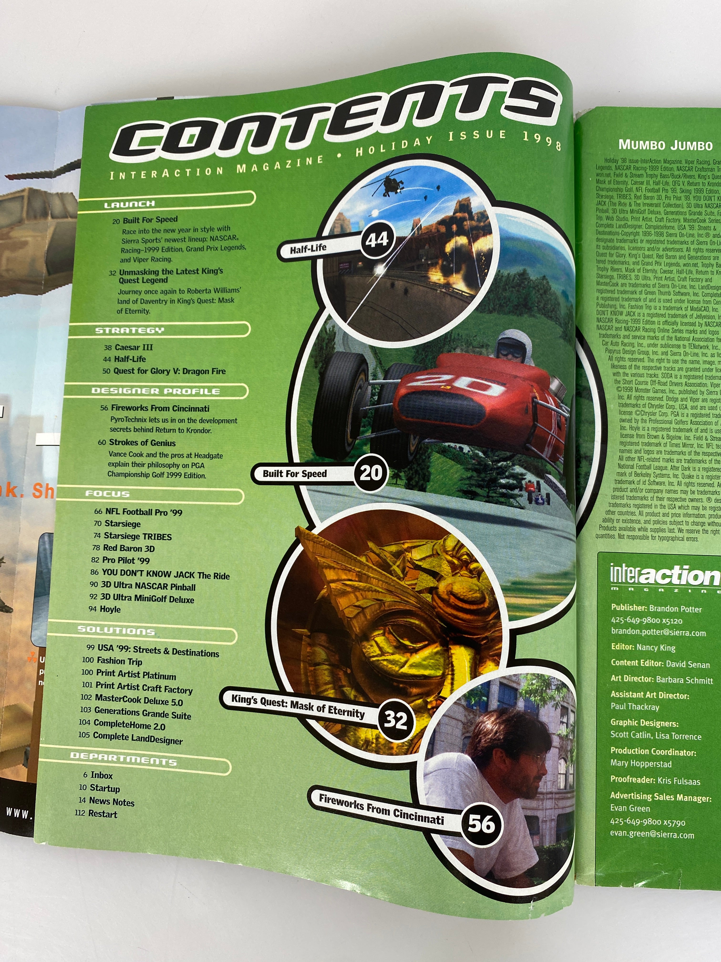Interaction Magazine Holiday 1998 Sierra