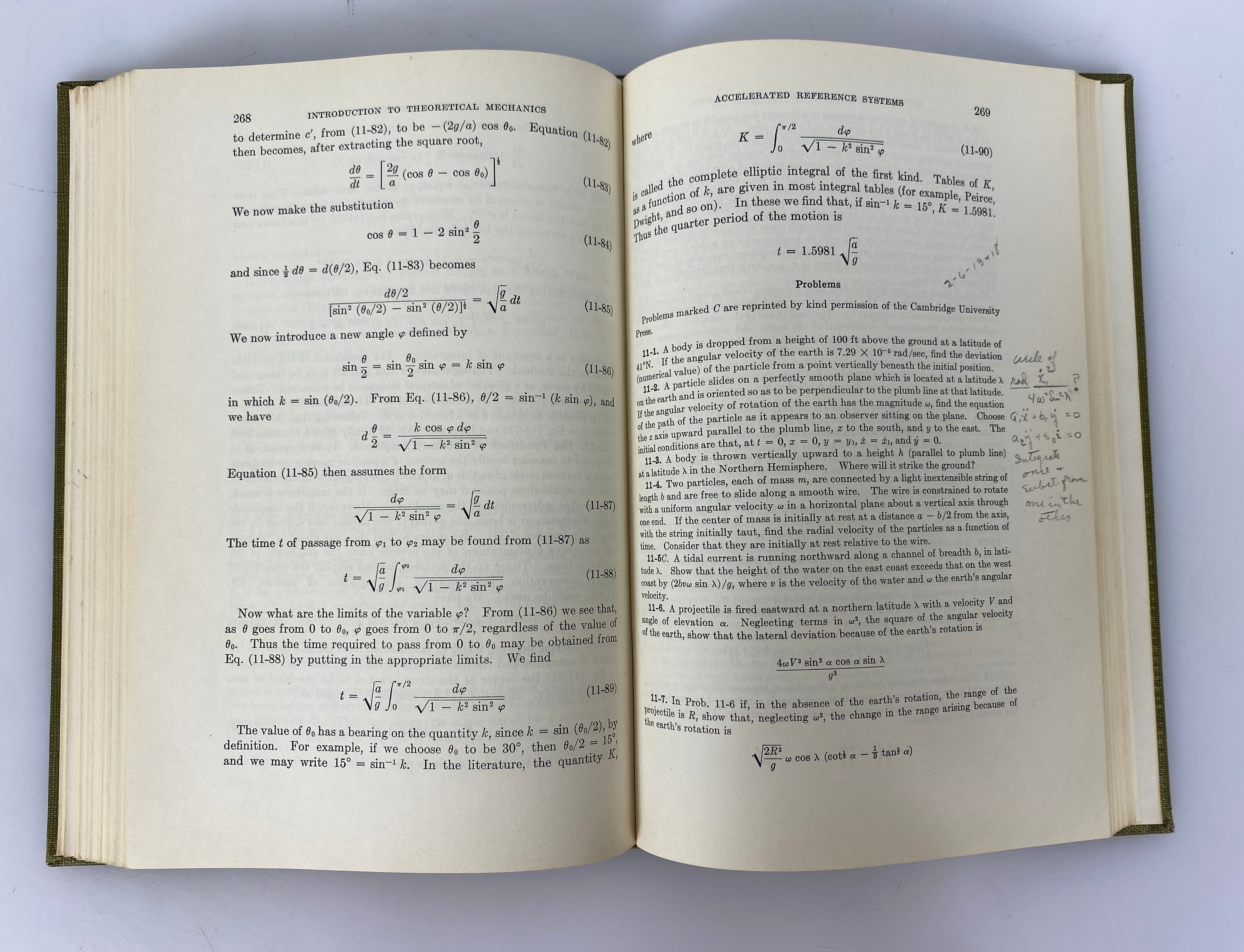 Introduction to Theoretical Mechanics by Becker 1954 Vintage HC Textbook