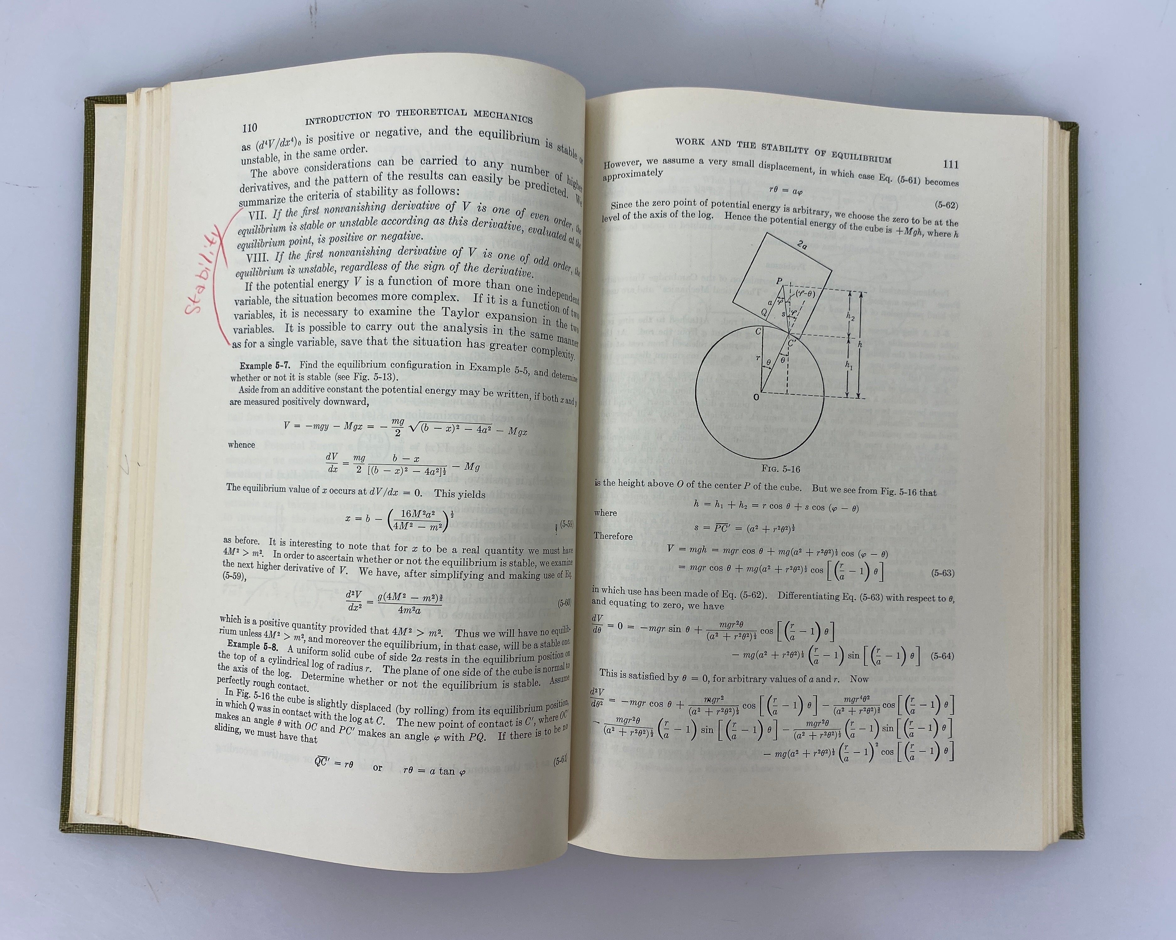 Introduction to Theoretical Mechanics by Becker 1954 Vintage HC Textbook