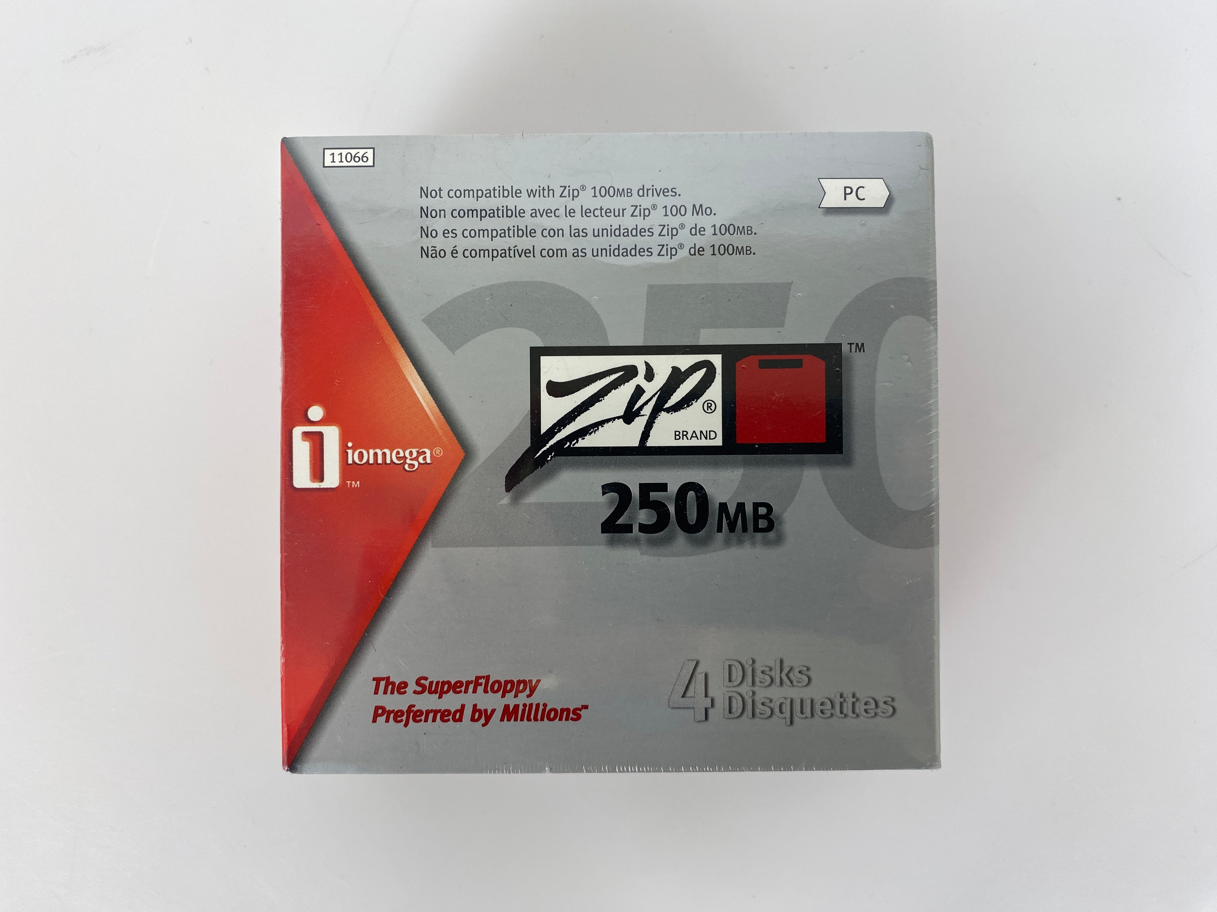 iOmega Zip 250MB Zip Disks 4-Pack *New*