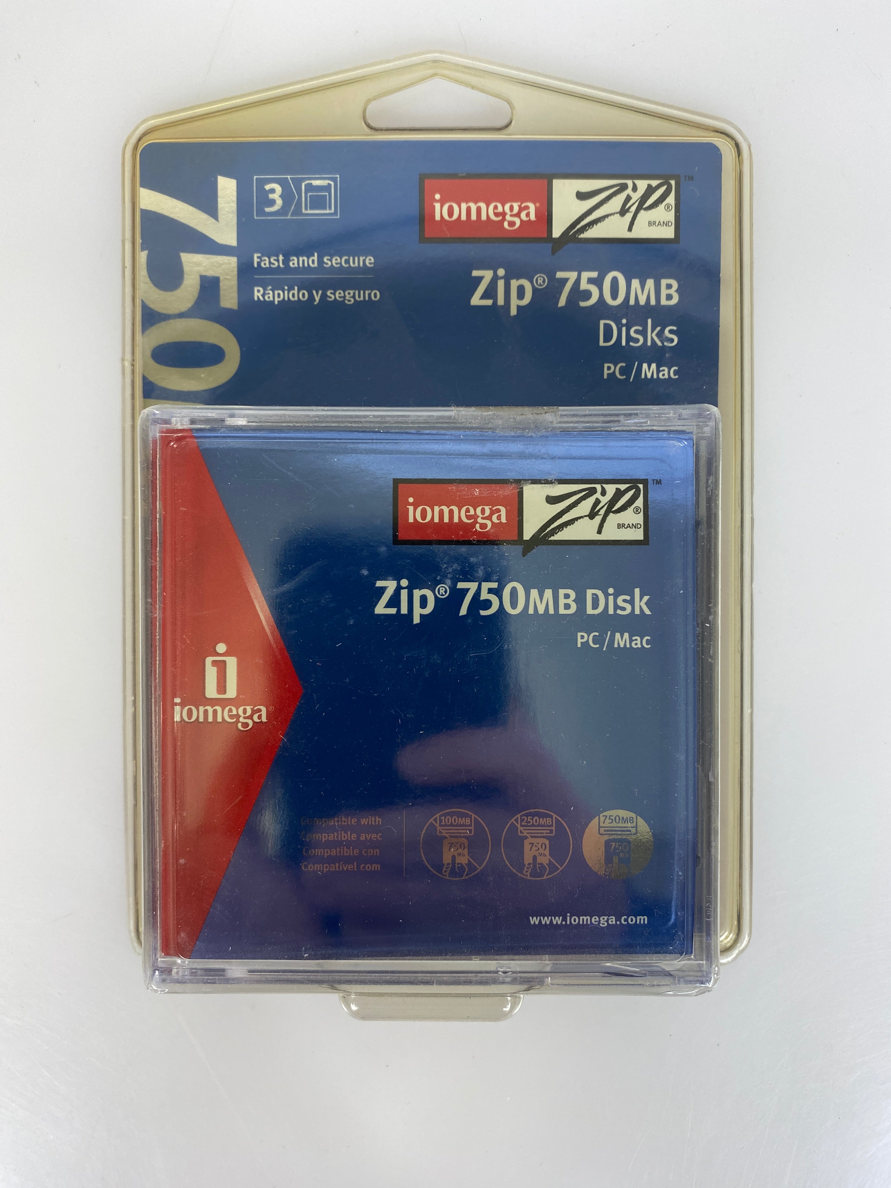 iOmega Zip 750MB Zip Disks 3-Pack *New*