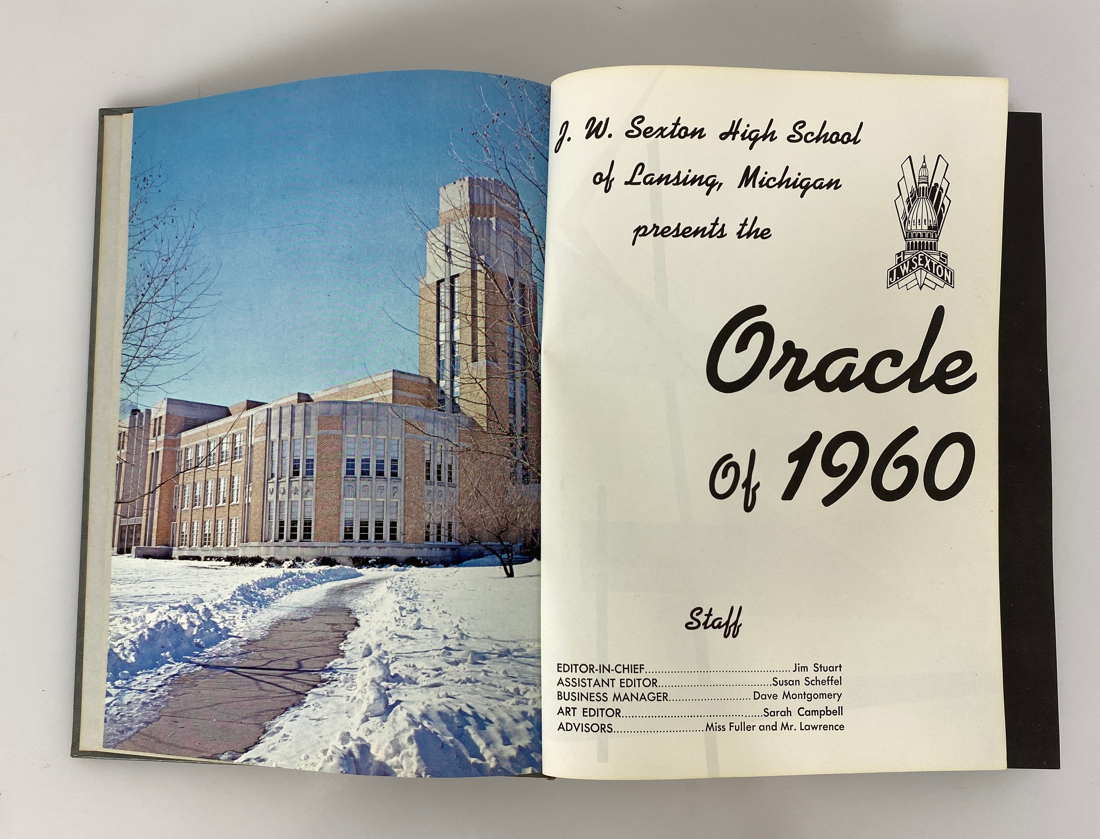 J.W. Sexton High School Yearbook 1960 Lansing Michigan HC