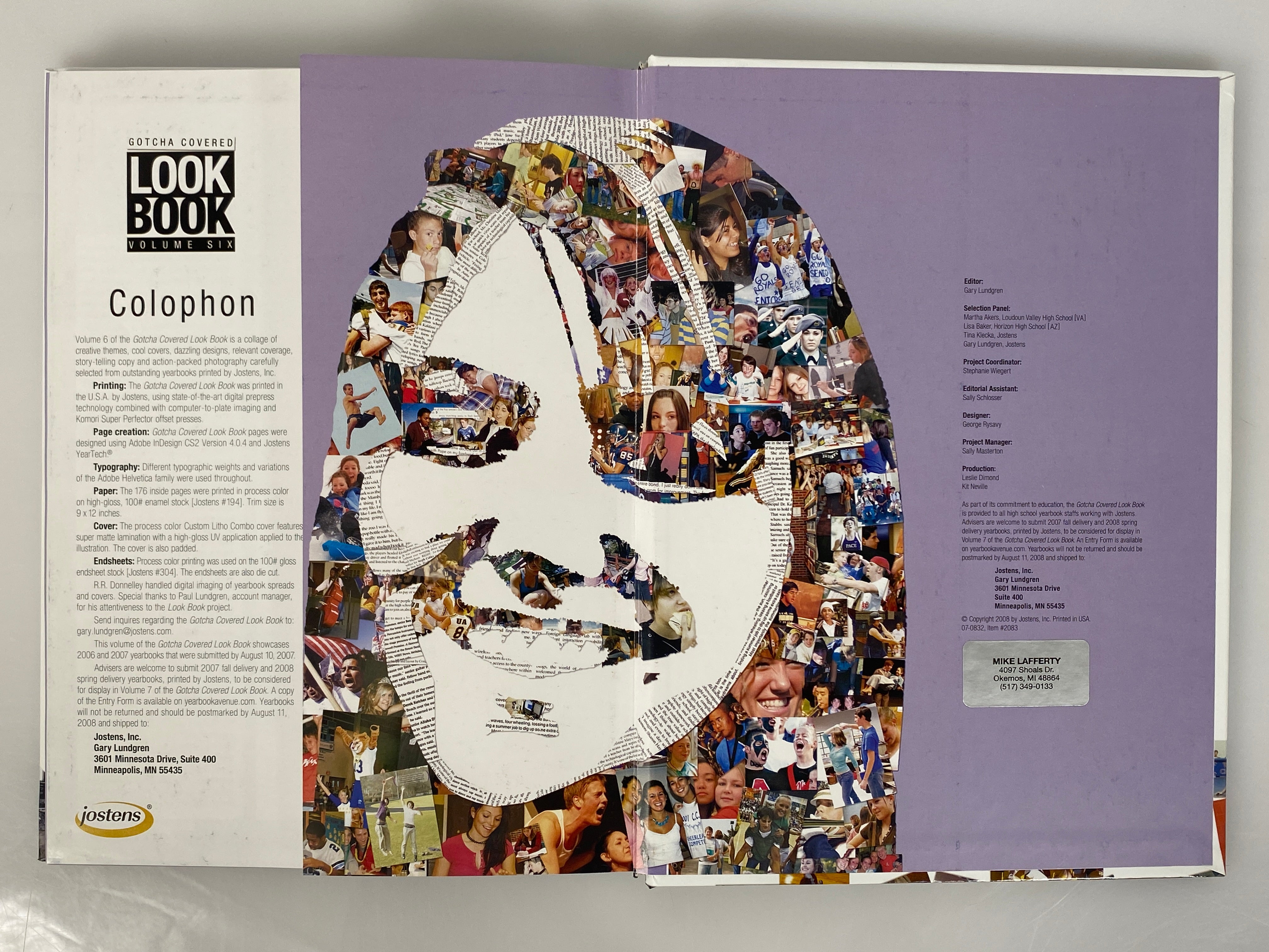 Jostens Look Book Volume Six Yearbook Planner HC