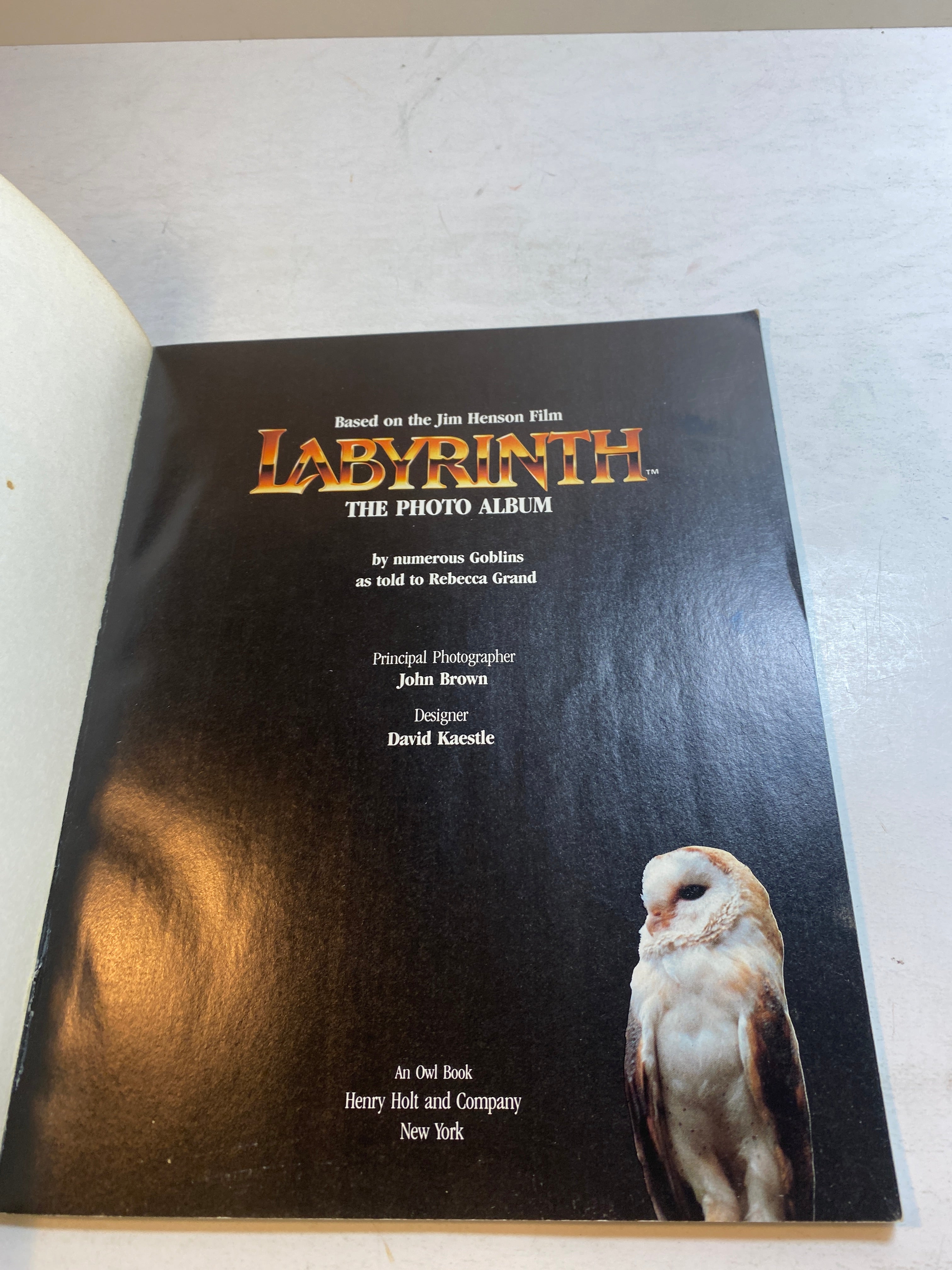 Labyrinth Movie Photo Album David Bowie SC 1986