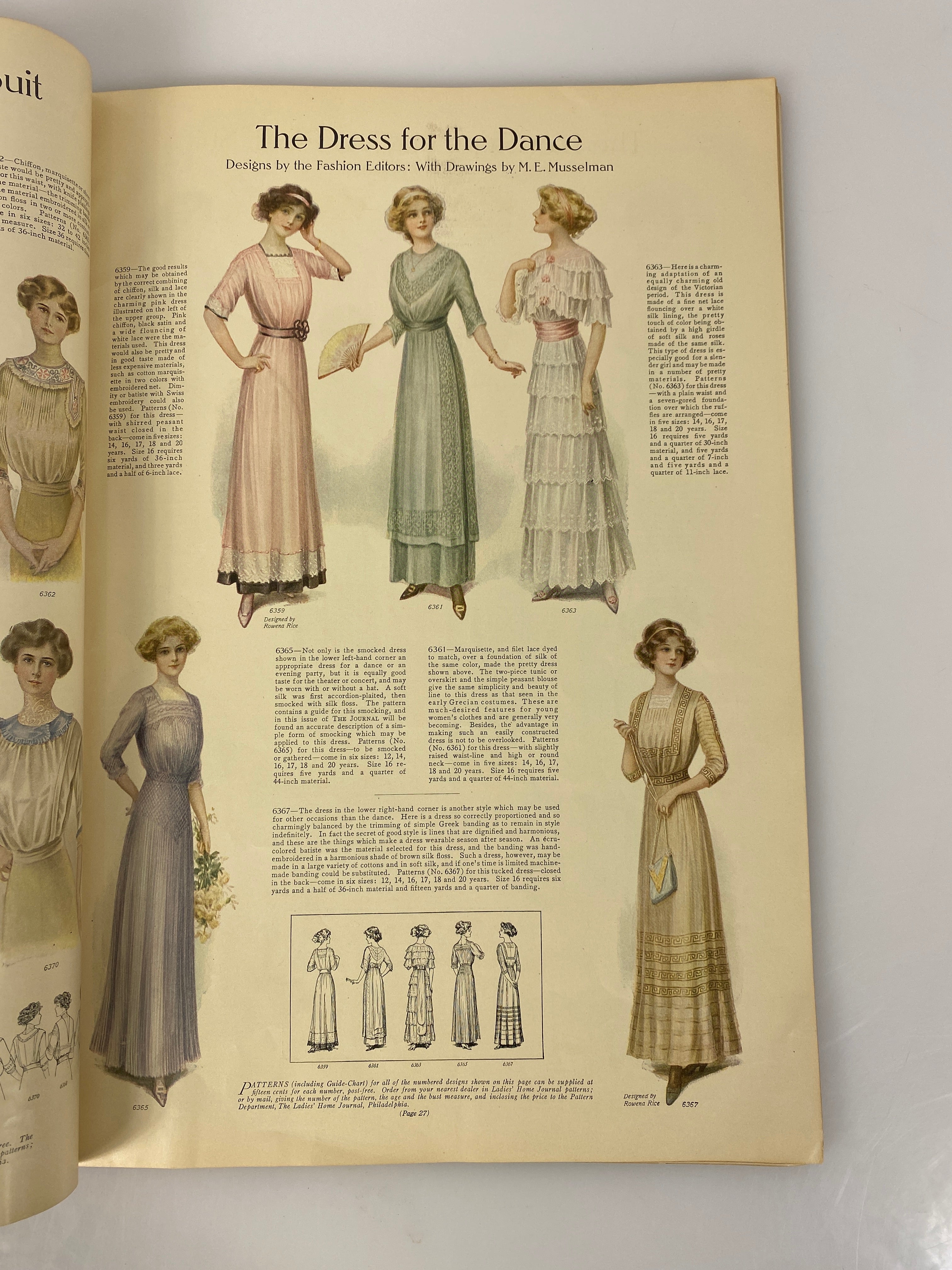 Ladies Home Journal 1911 (missing cover) vintage magazine advertisements