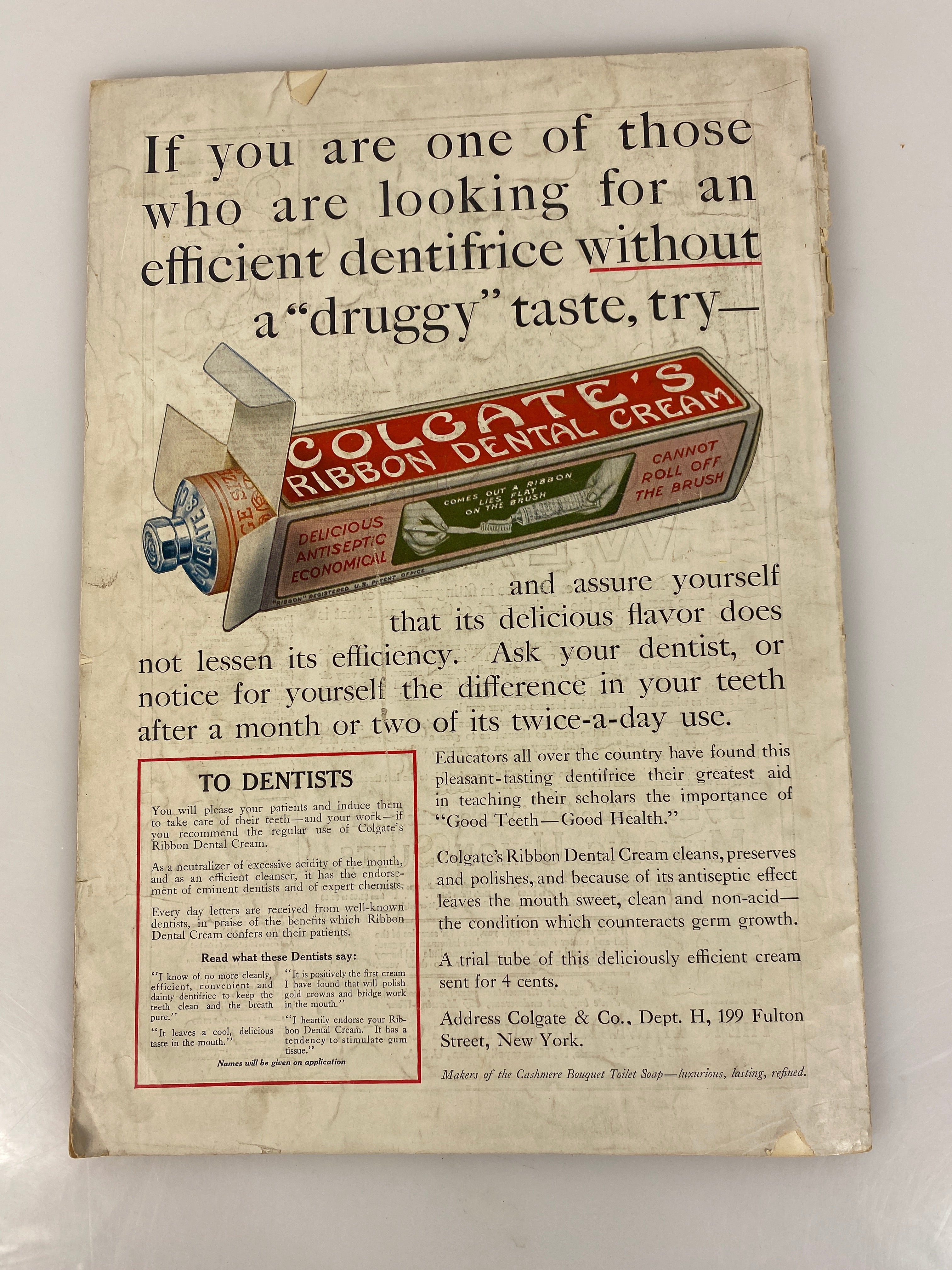 Ladies Home Journal 1911 (missing cover) vintage magazine advertisements