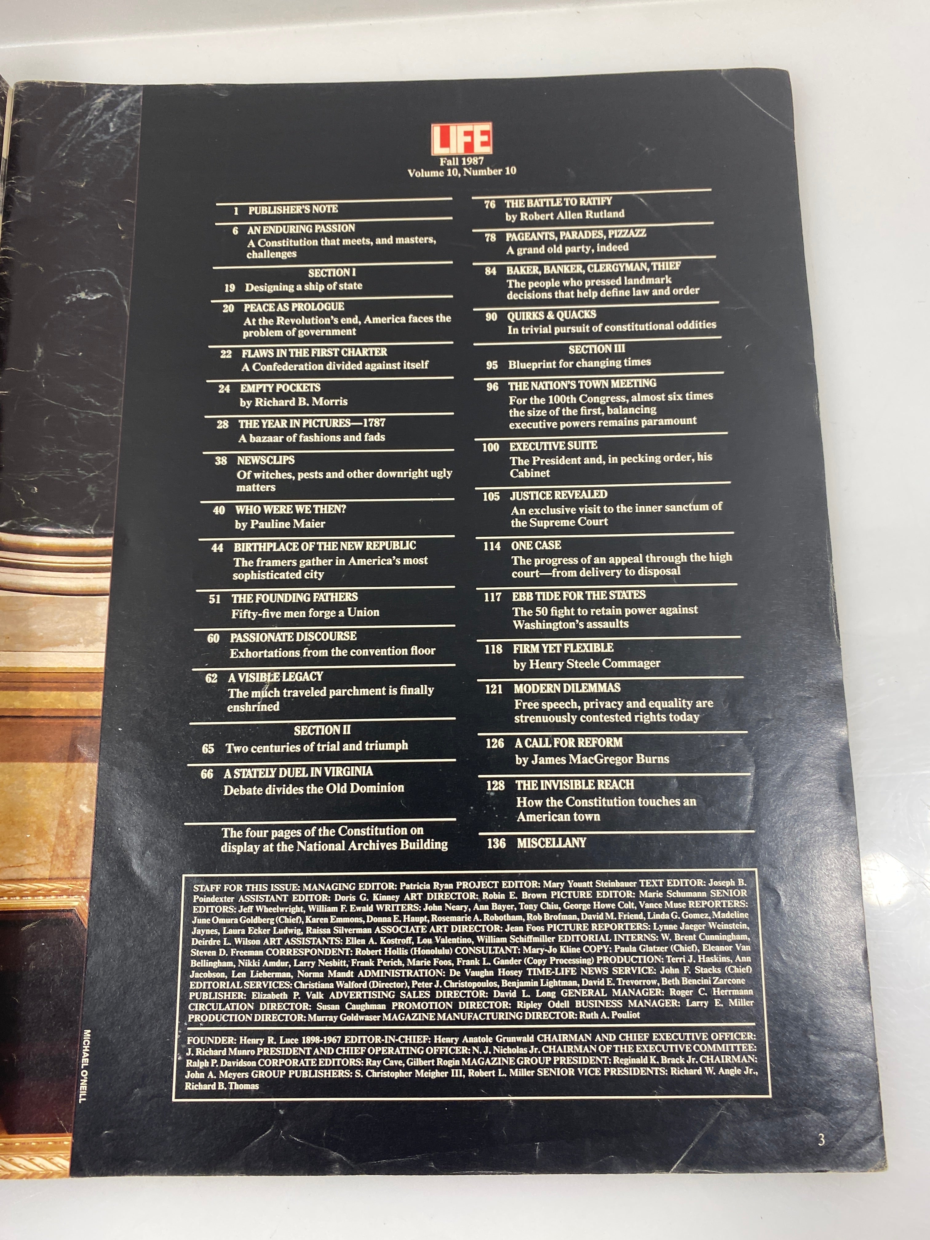 Life Magazine Constitution Issue Fall 1987
