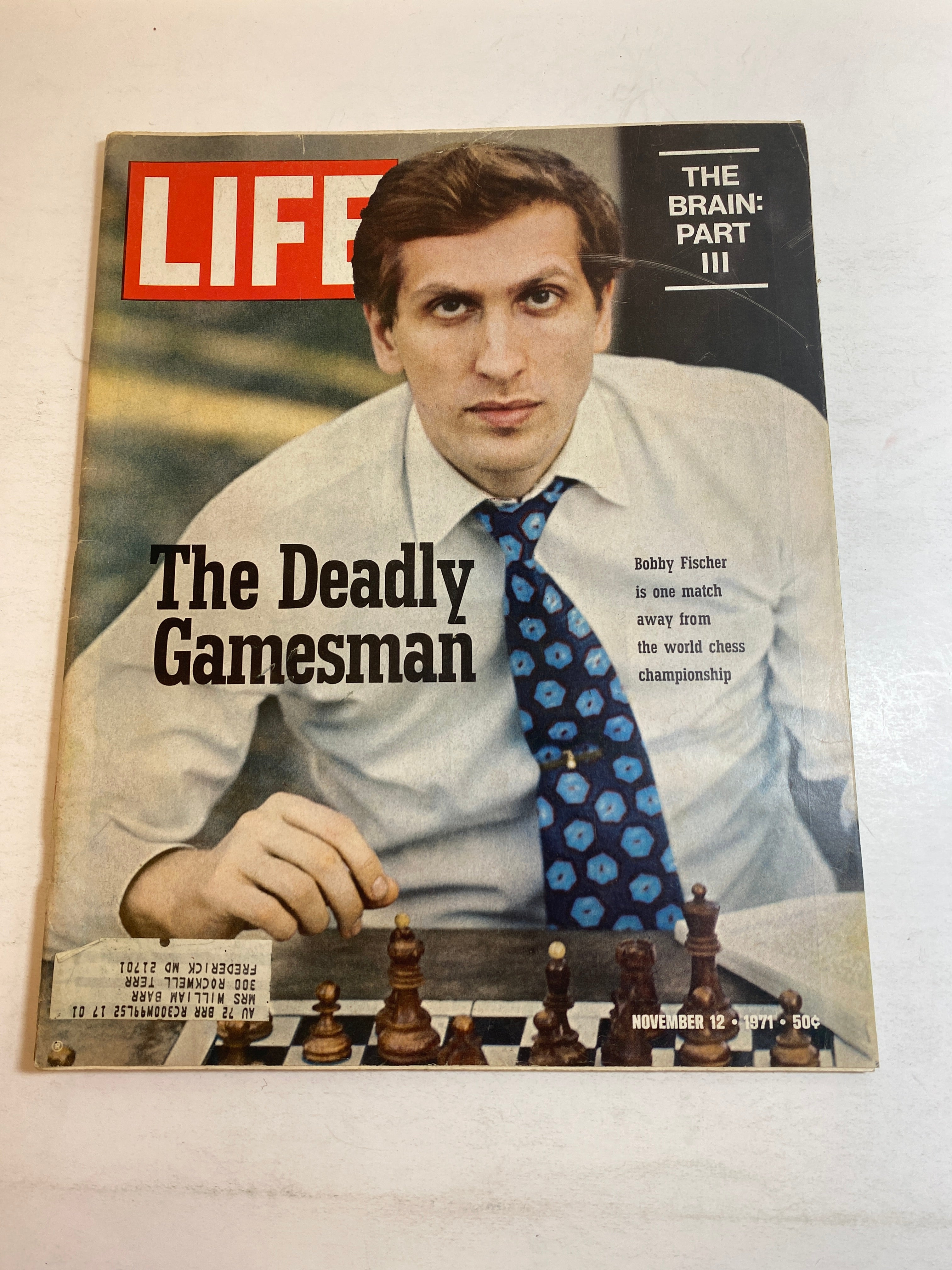 Life Magazine November 12, 1971 Bobby Fischer