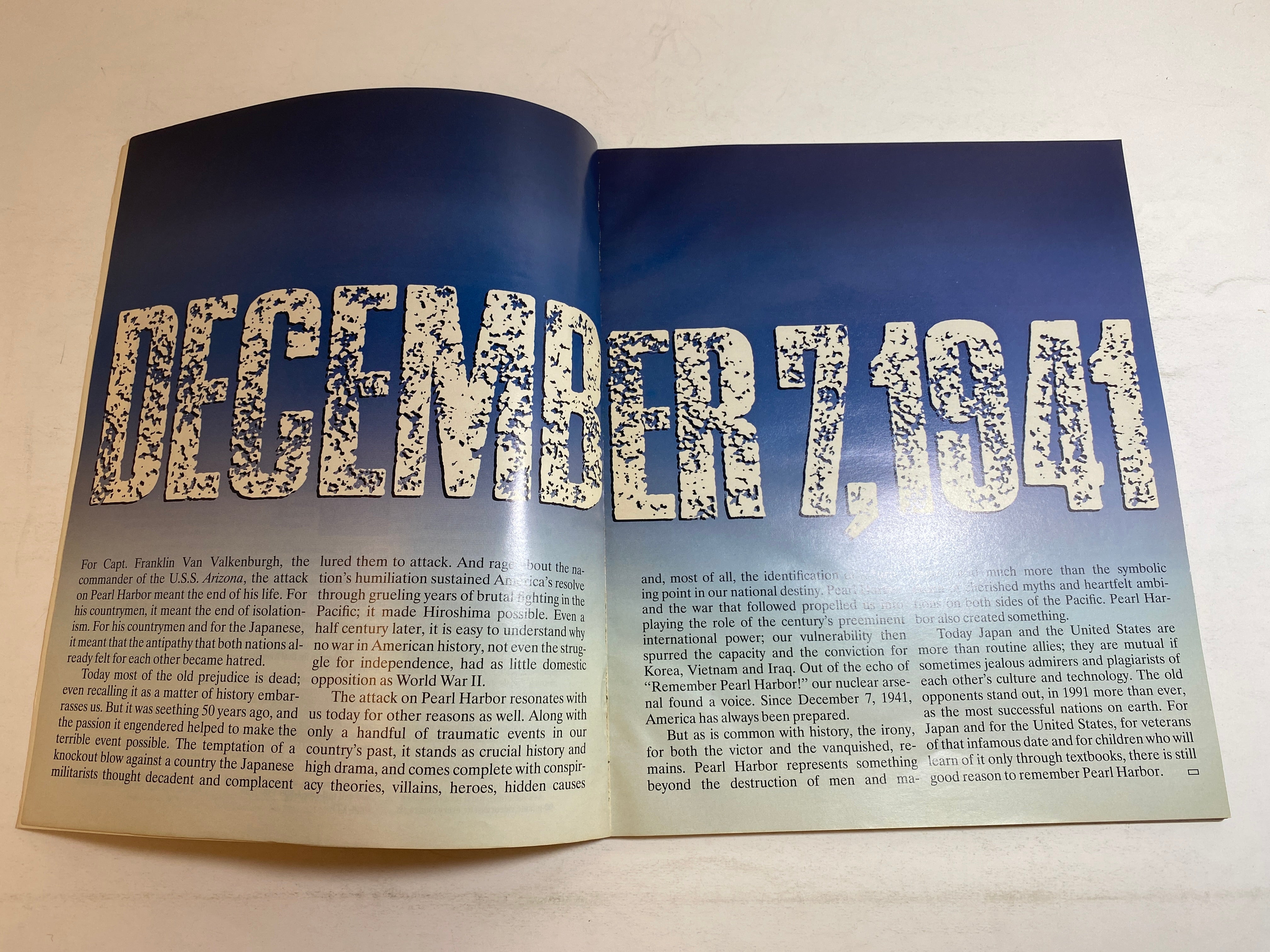 Life Magazine Pearl Harbor December 7, 1991 Collector's Issue