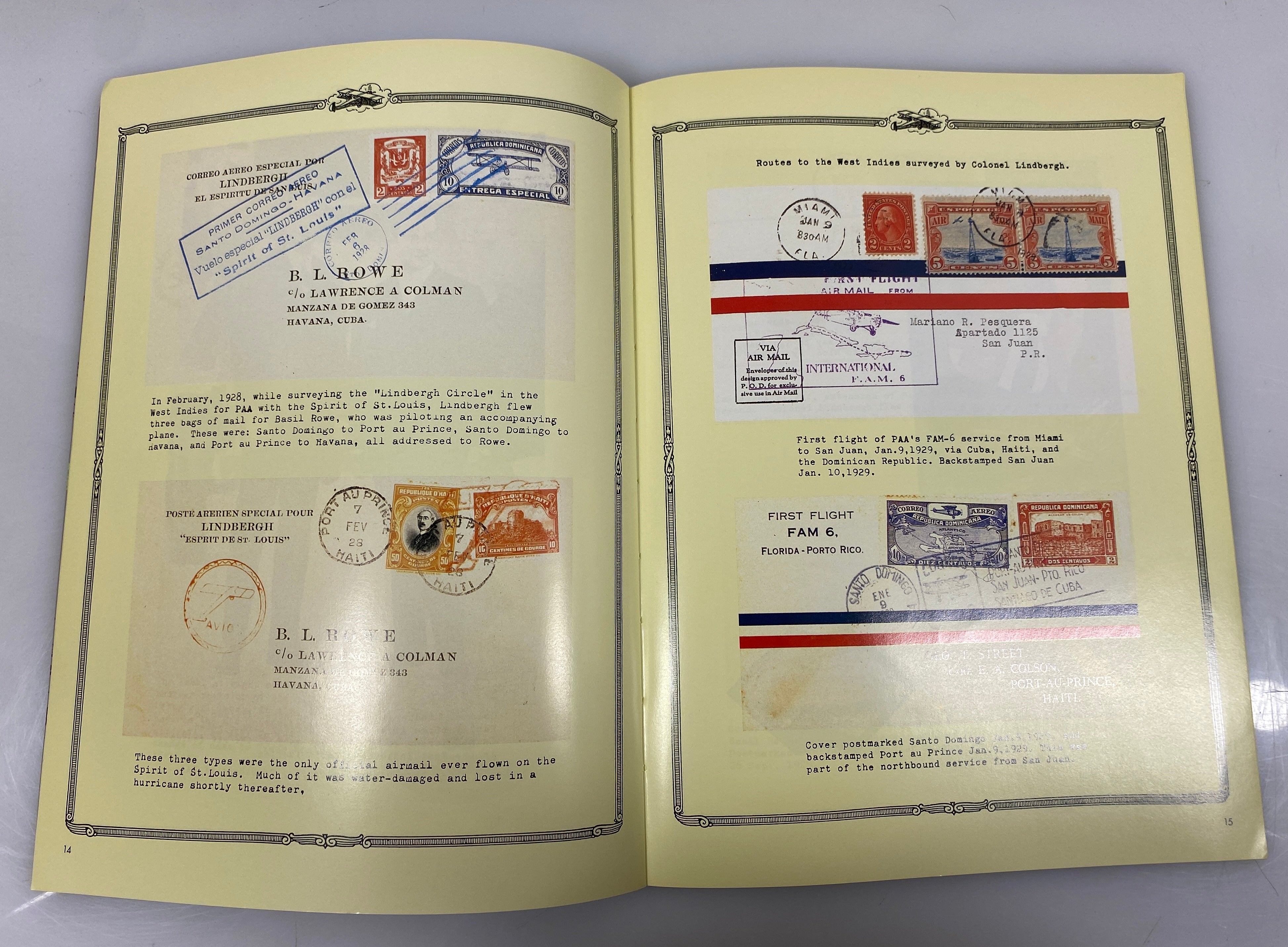 Lindbergh and Commercial Aviation by Don Thomas 1988 Signed SC