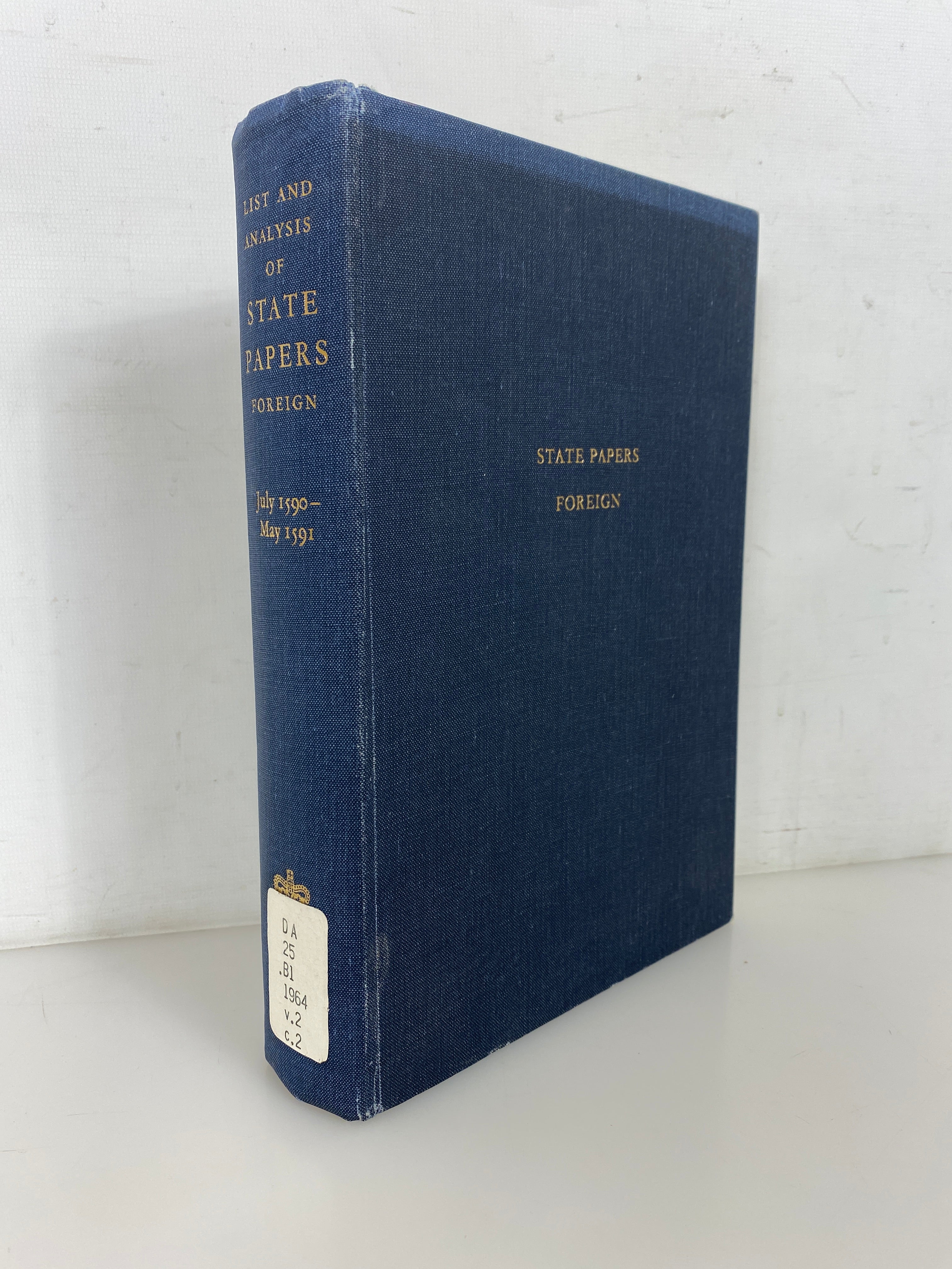 List & Analysis of State Papers Foreign Series Elizabeth I Vol II Ex-Library HC
