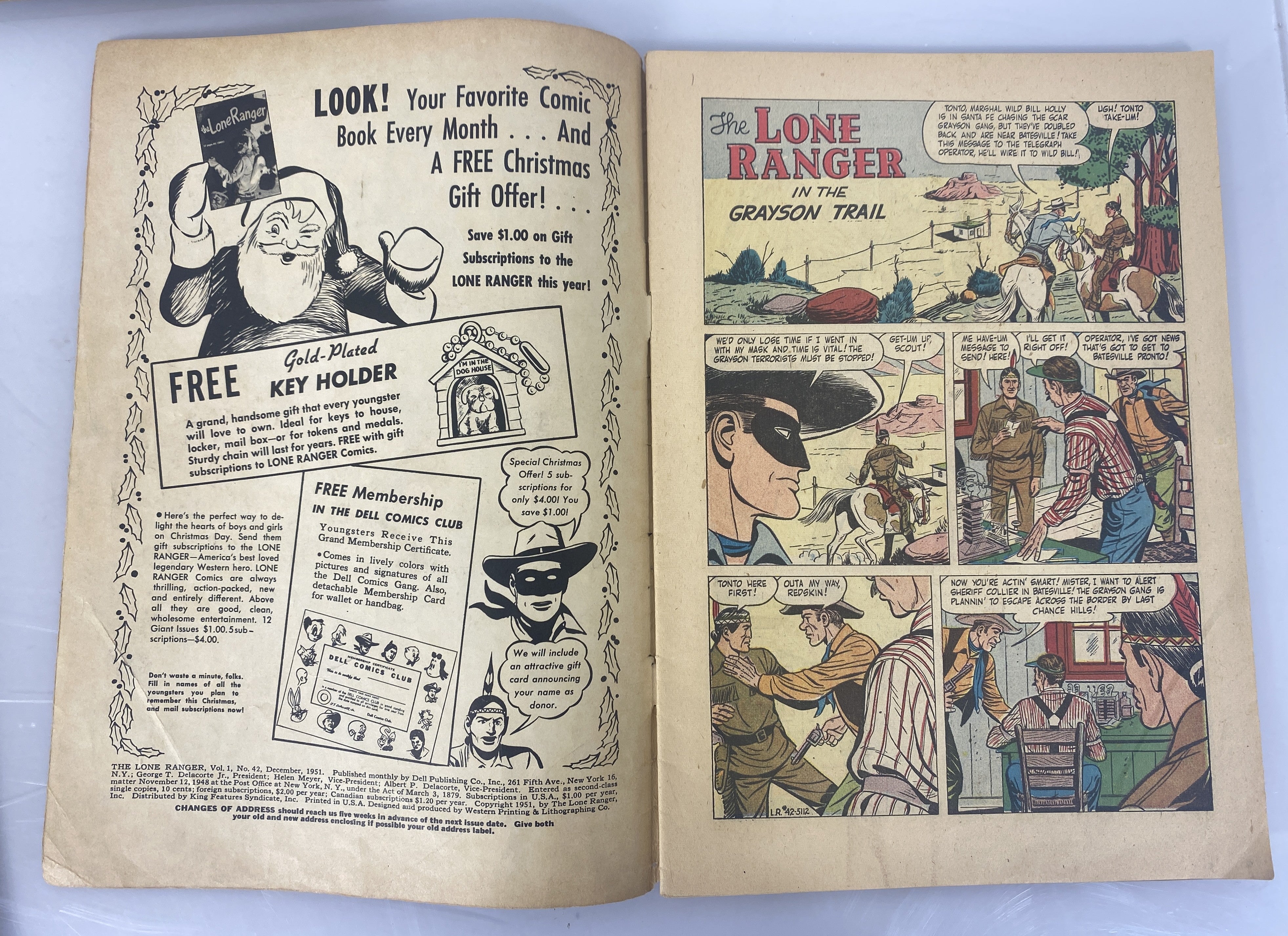 Lone Ranger Lot of 6 Dell Comics