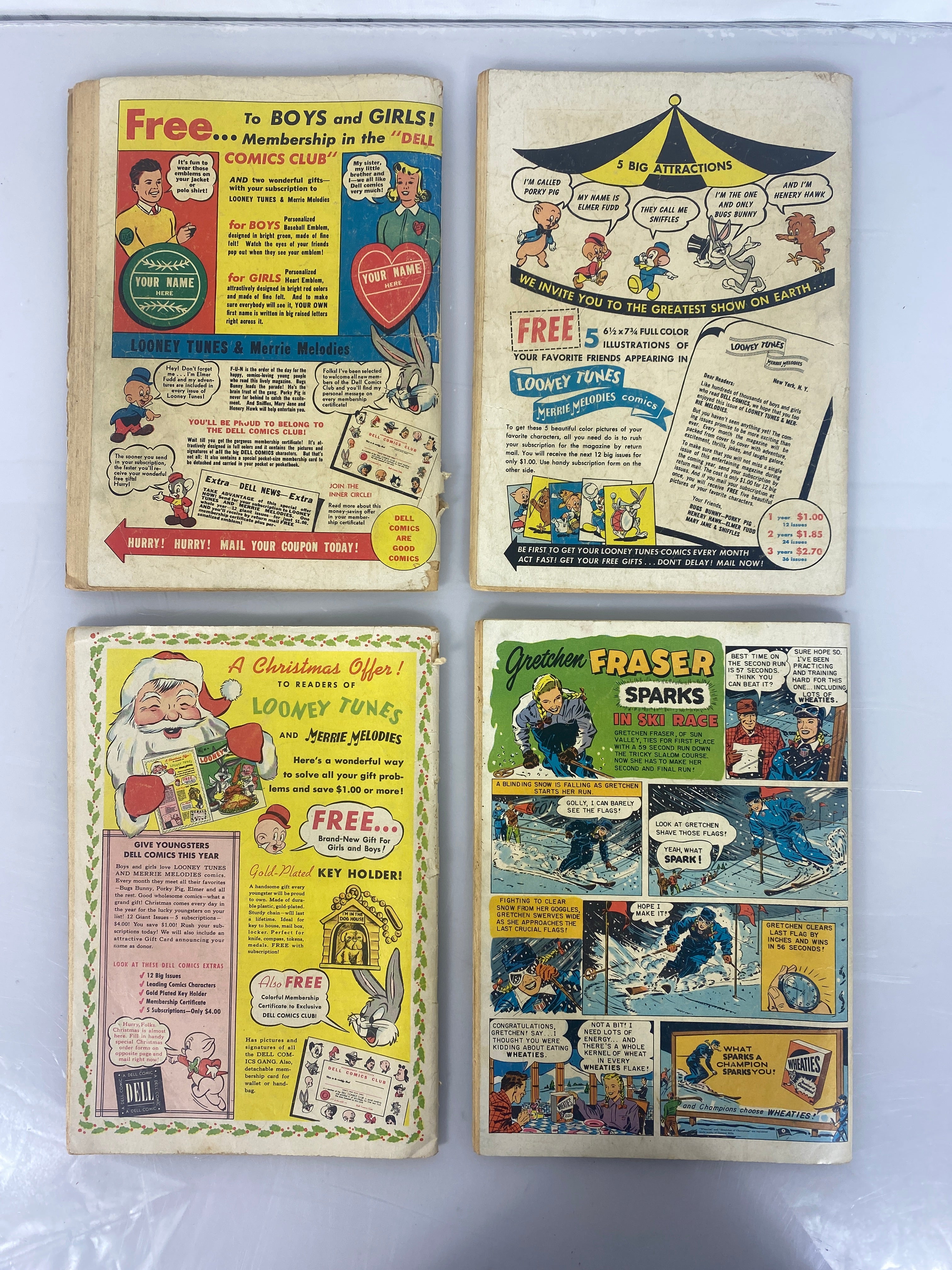 Looney Tunes Merrie Melodies Lot of 10 Dell Comics 1950-1955