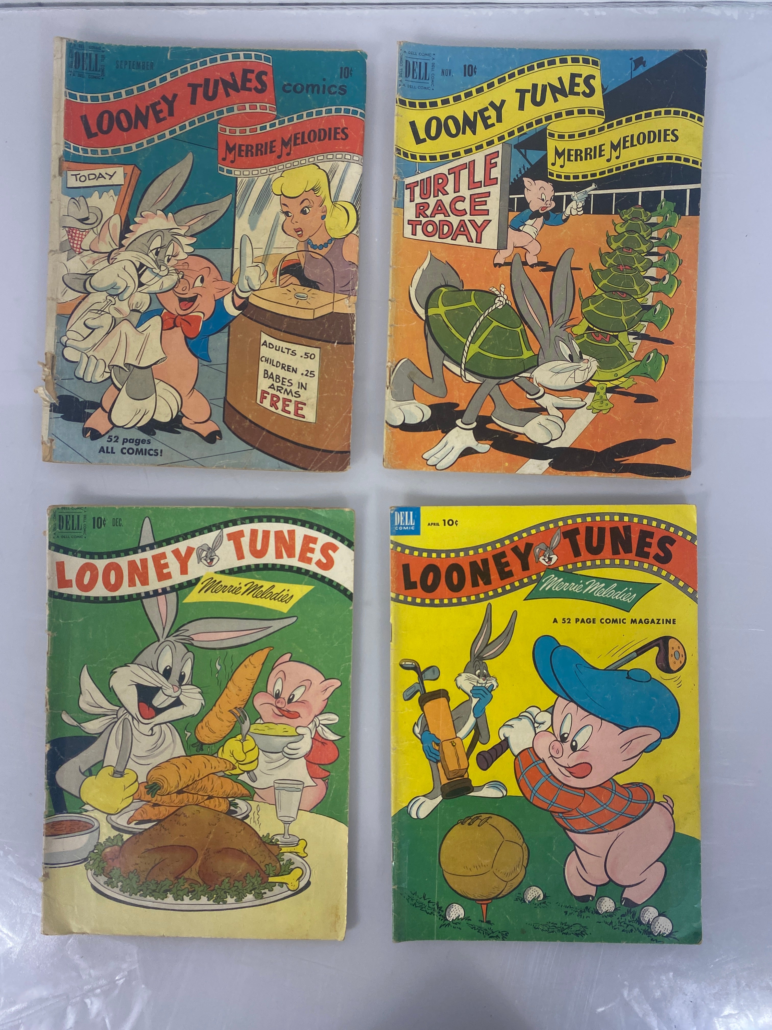 Looney Tunes Merrie Melodies Lot of 10 Dell Comics 1950-1955