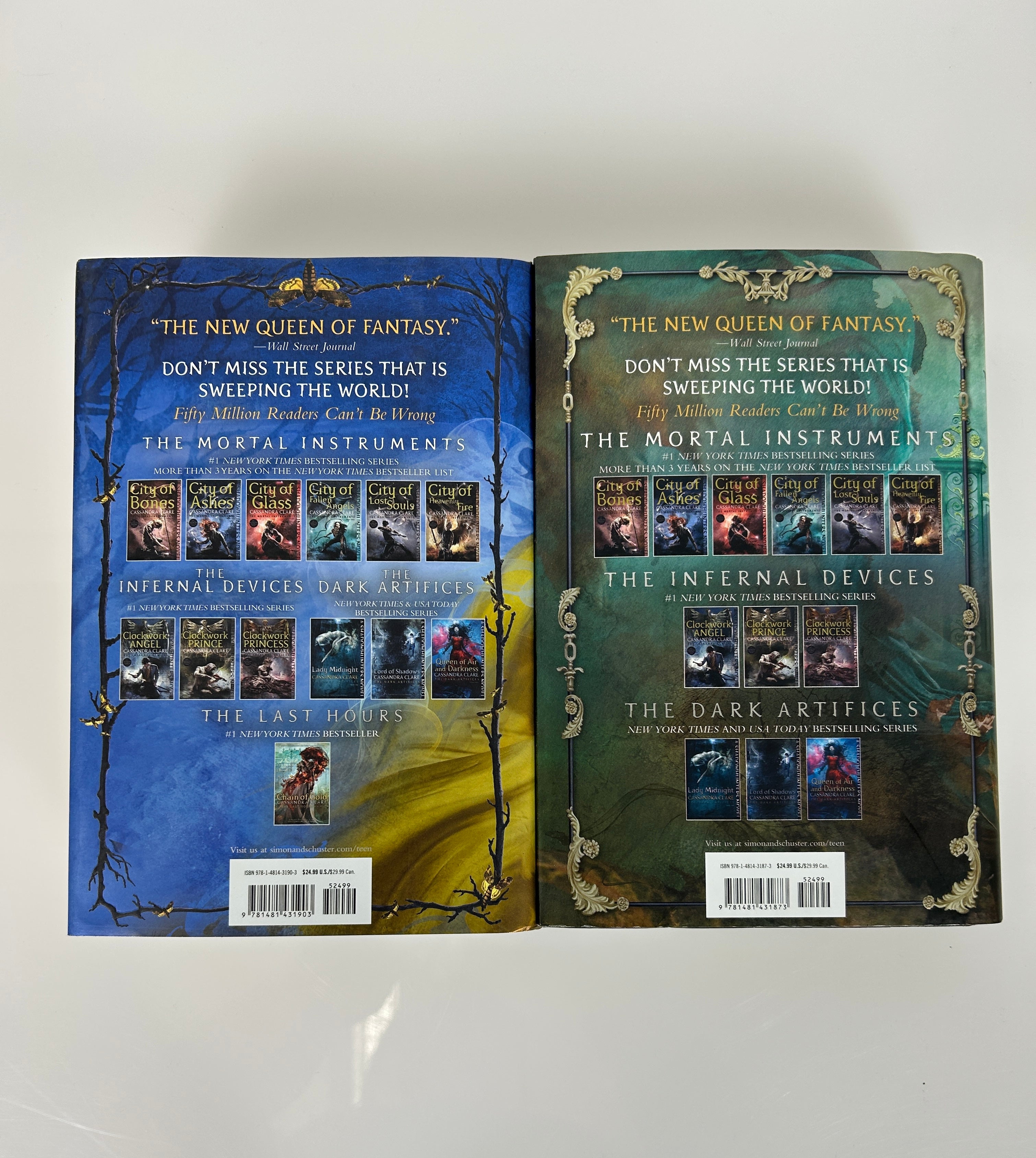 Lot 2 Cassandra Clare The Last Hours Series  Hardcovers