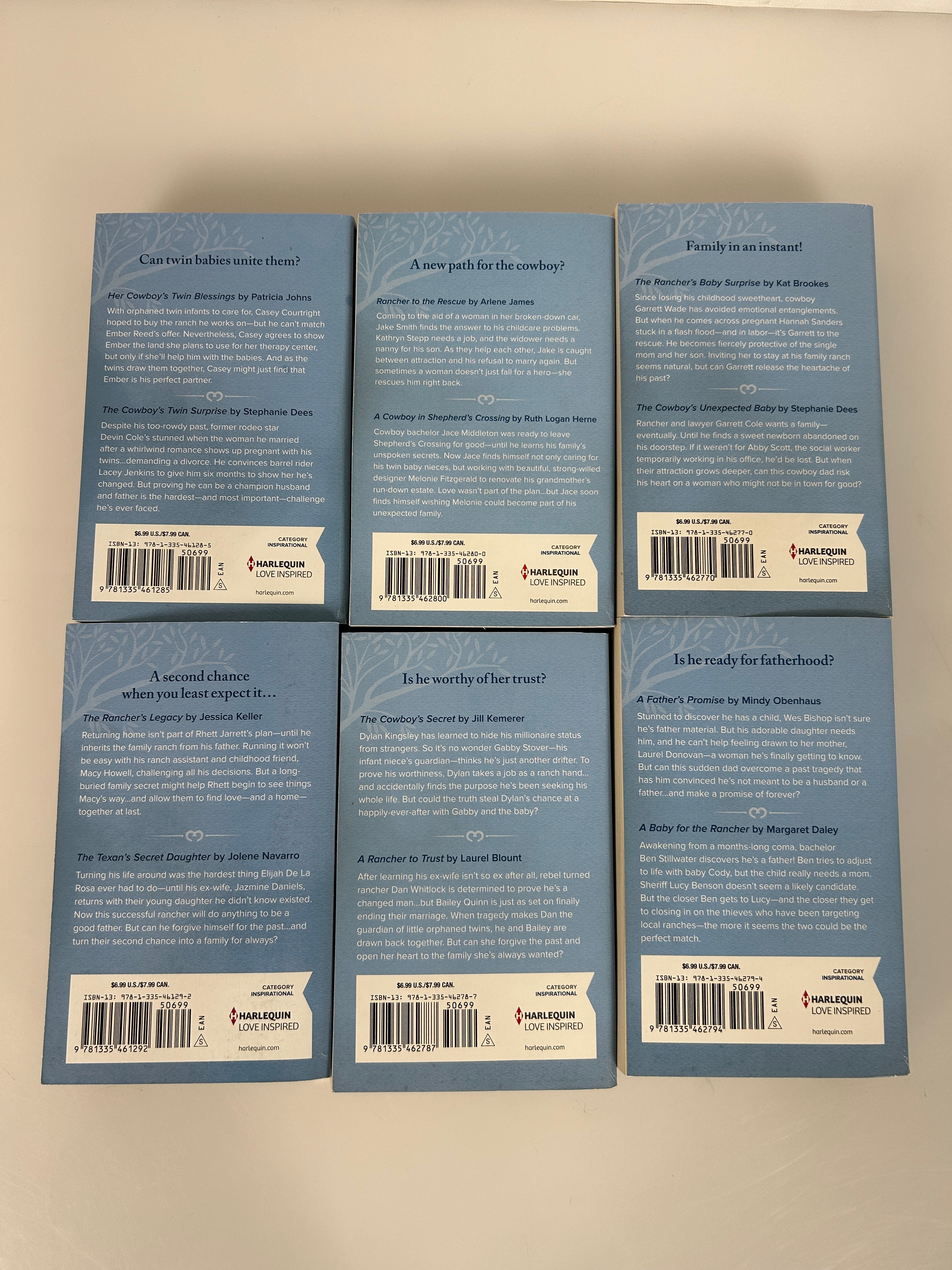 Lot 6 Harlequin Love Inspired Western Collection Romance PB Books 2-in-1