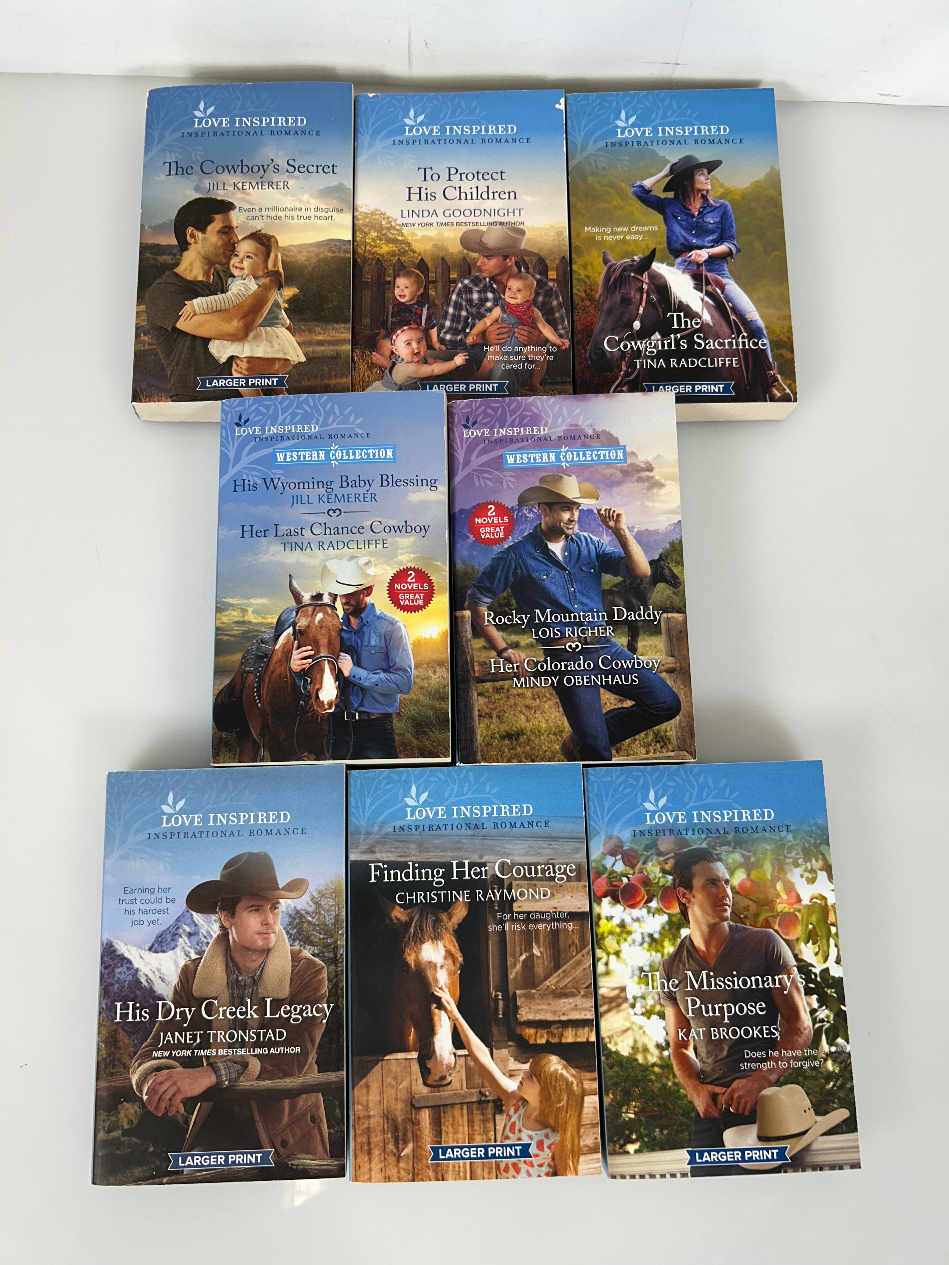 Lot 6 Harlequin Love Inspired Western Collection Romance & Two 2-in-1 SC