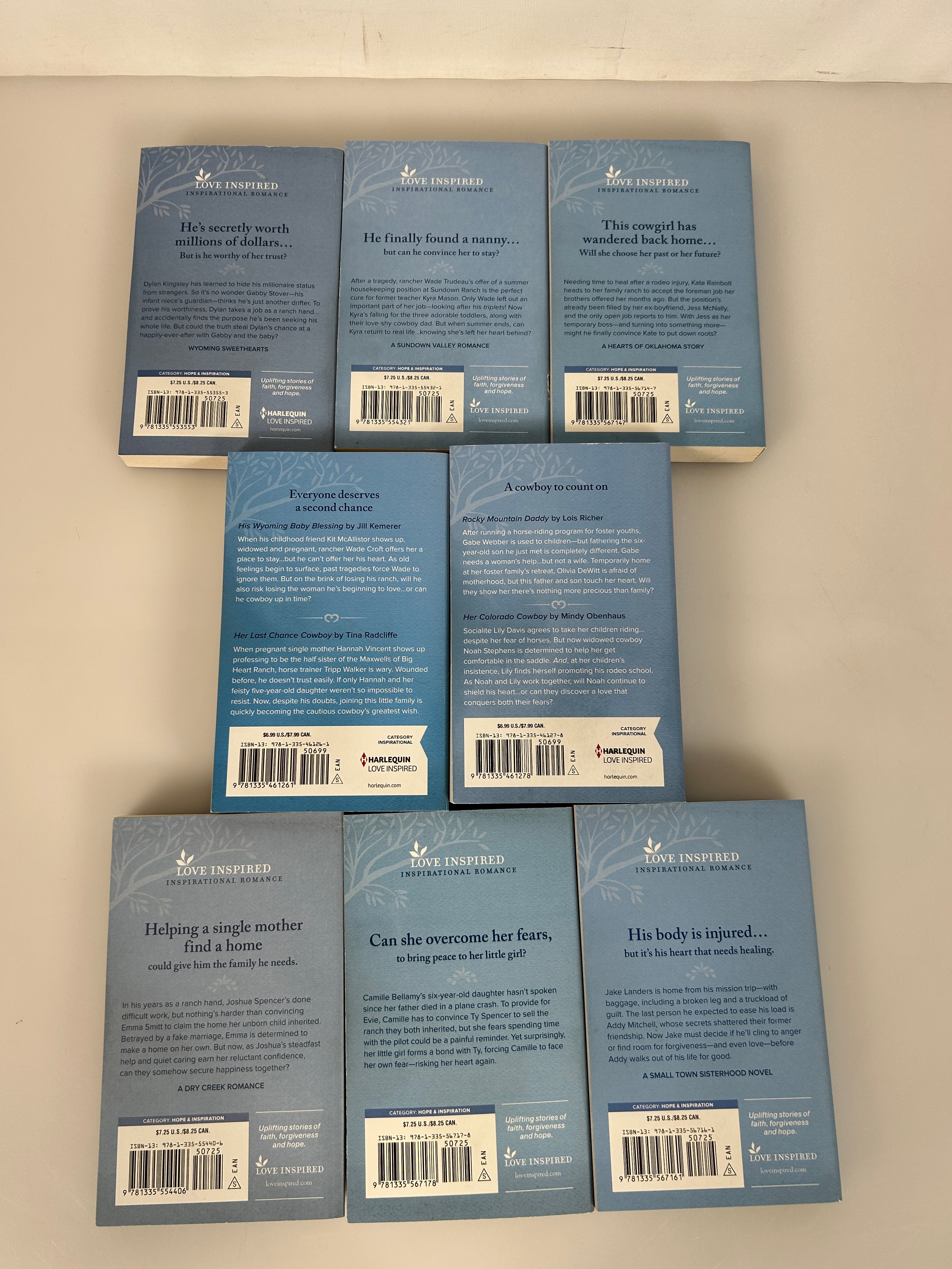 Lot 6 Harlequin Love Inspired Western Collection Romance & Two 2-in-1 SC