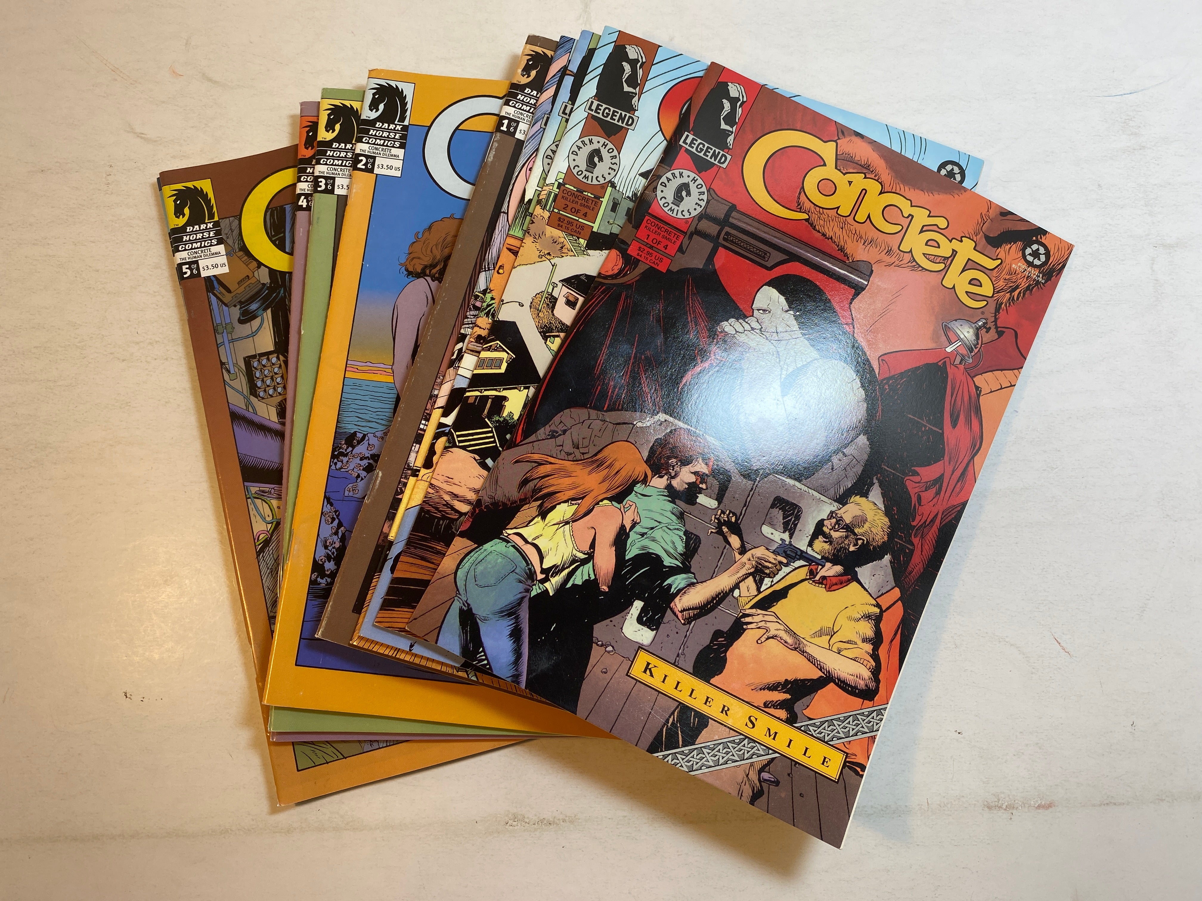 Lot of 10 Concrete Dark Horse Comics Killer Smile Human Dilemma 1994-2005