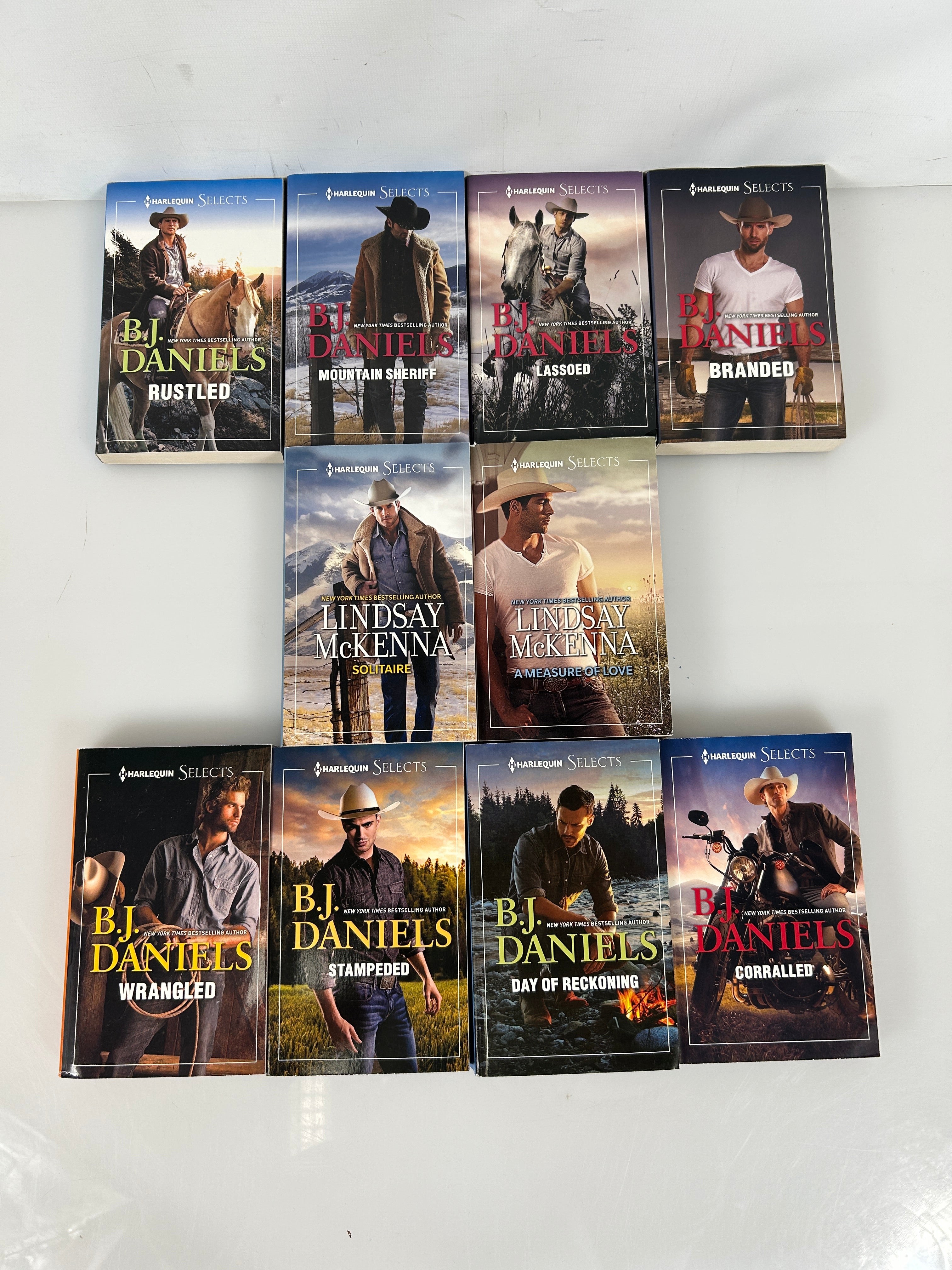 Lot of 10 Harlequin Selects by B.J. Daniels & Lindsay McKenna SC