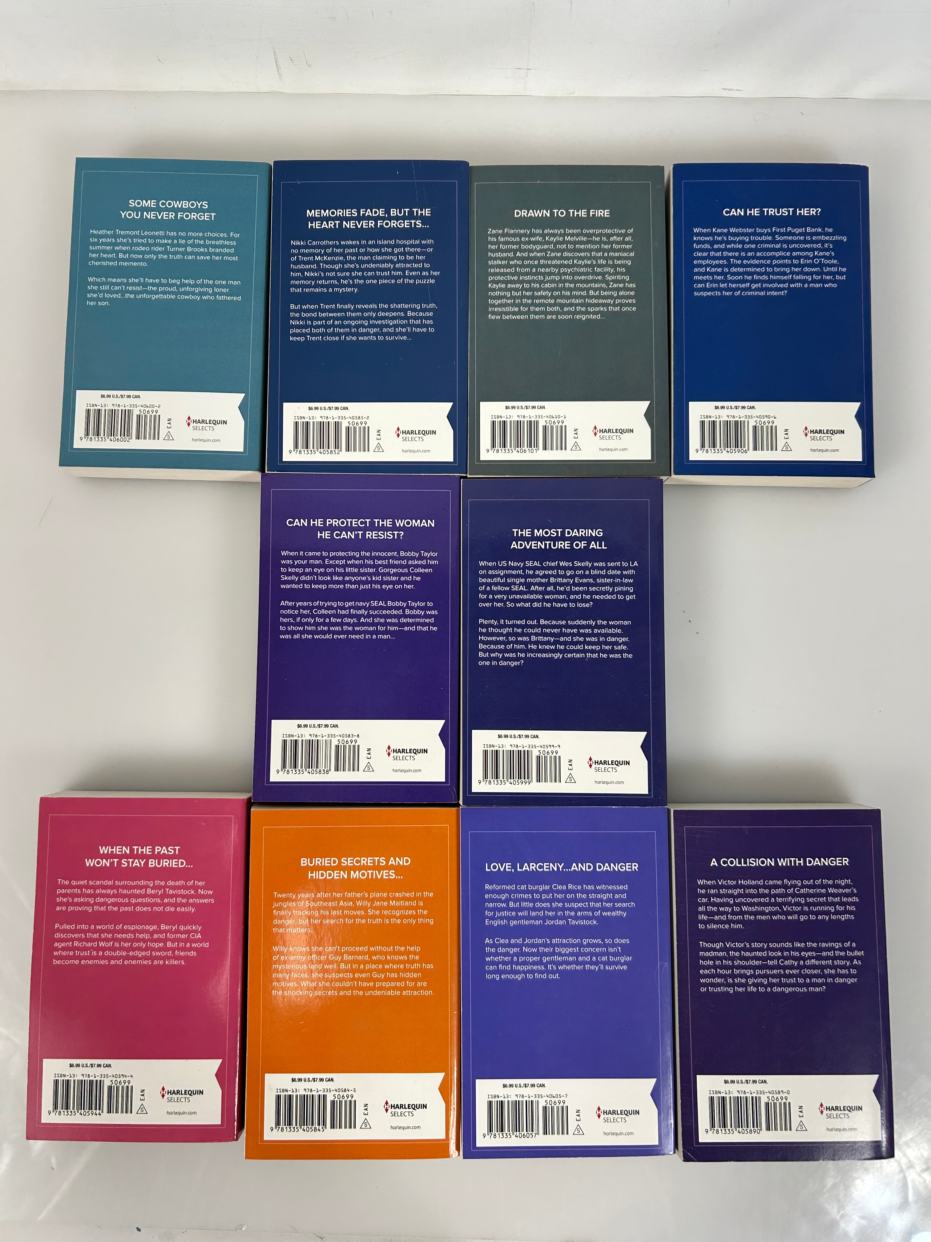 Lot of 10 Harlequin Selects Tess Gerritsen, Suzanne Brockmann, & Lisa Jackson SC