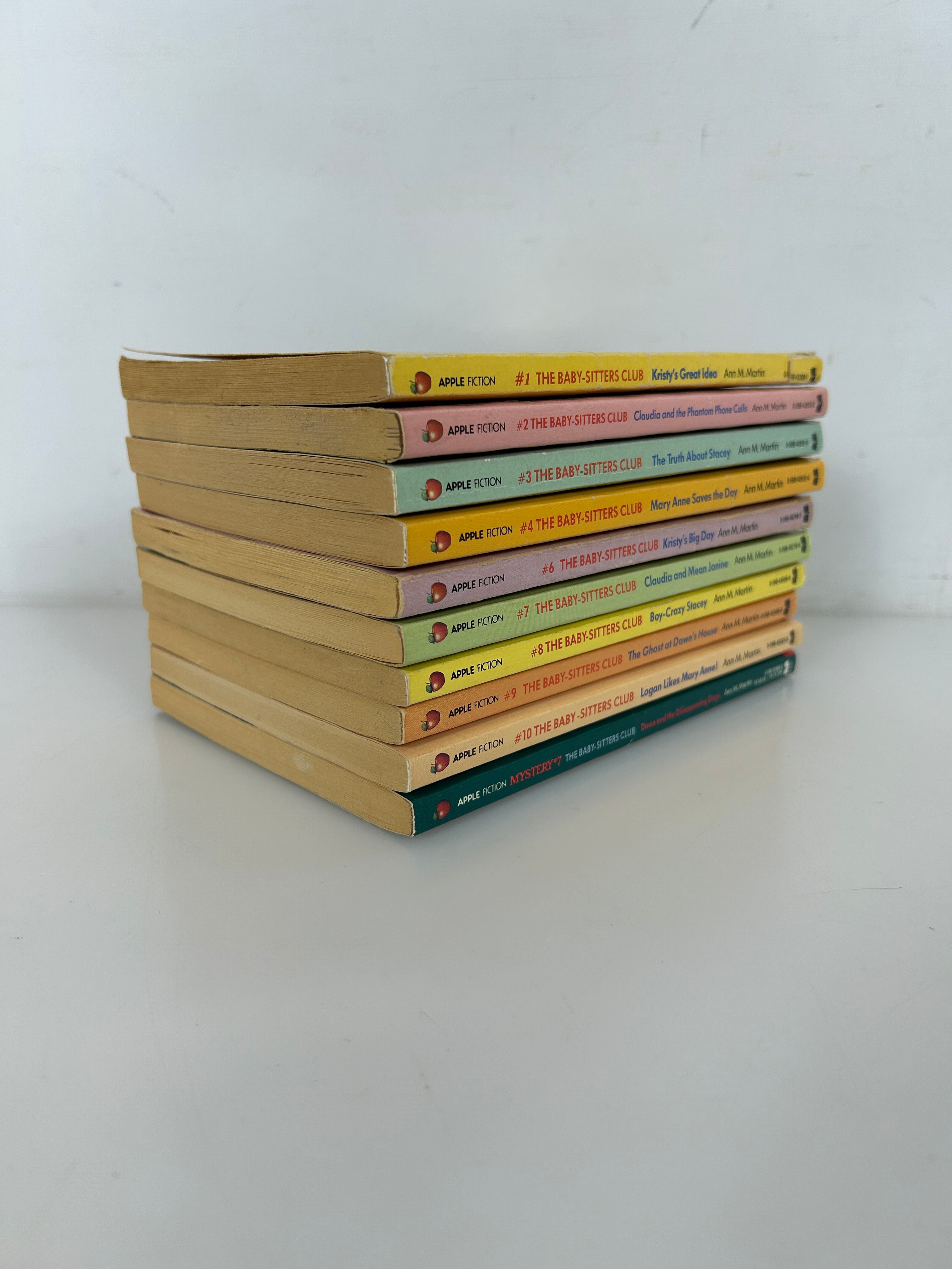 Lot of 10 The Babysitters Club #1-#9/Missing #5/Mystery #7 Vintage 1986-88 SC