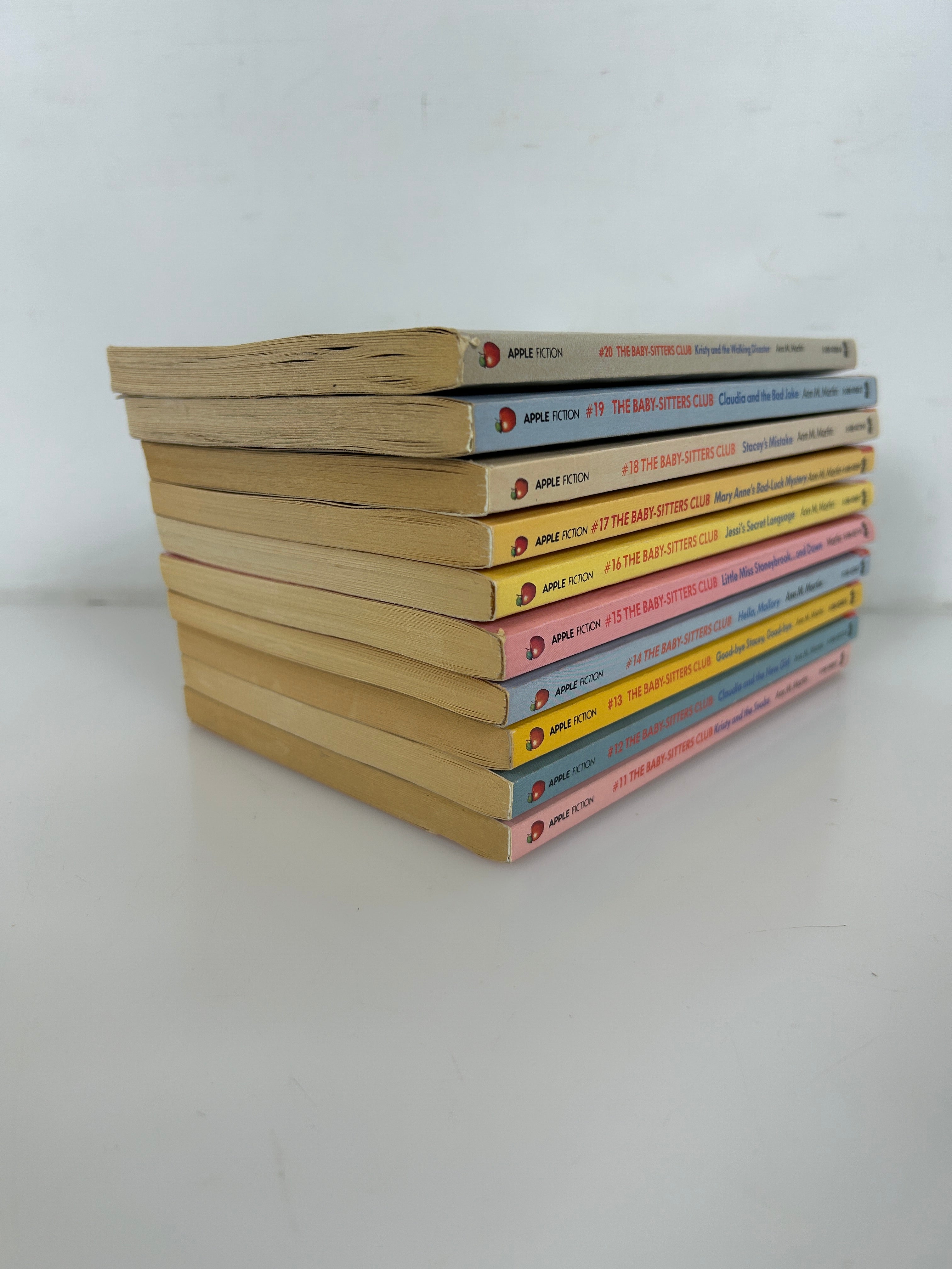 Lot of 10 The Babysitters Club Books #11-#20 Vintage 1988-89 SC