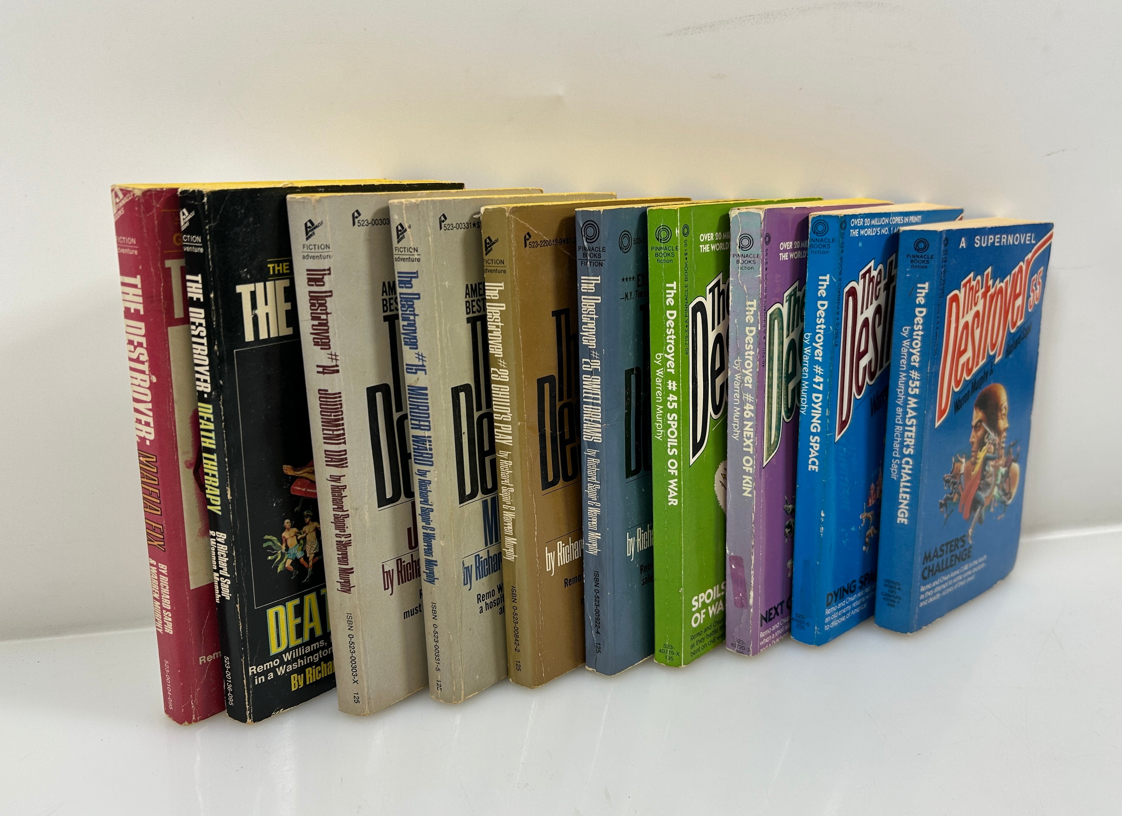 Lot of 10 The Destroyer by Murphy & Sapir 1970's Pinnacle Paperback Books