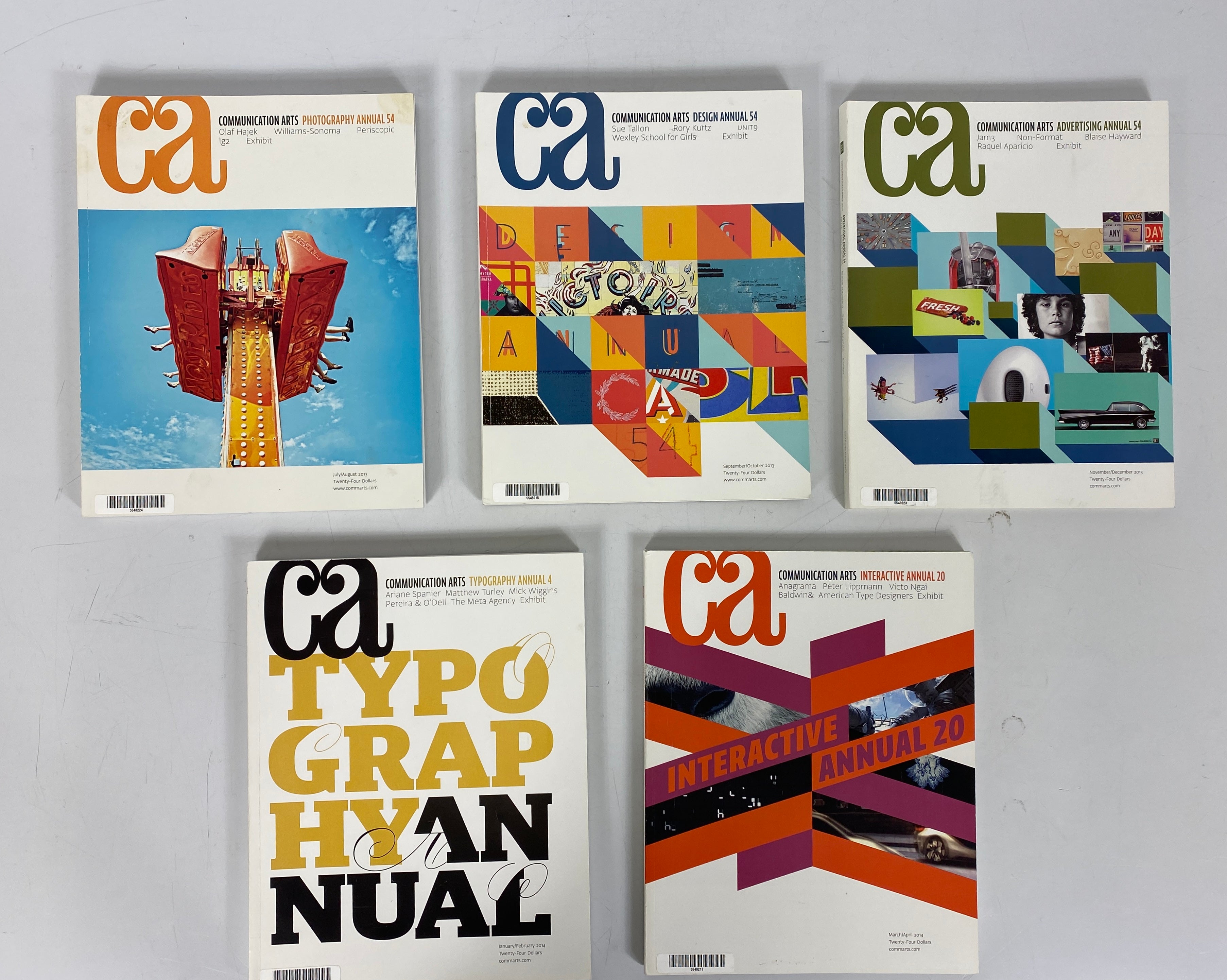 Lot of 11 Communication Arts Magazine (2005-2014)