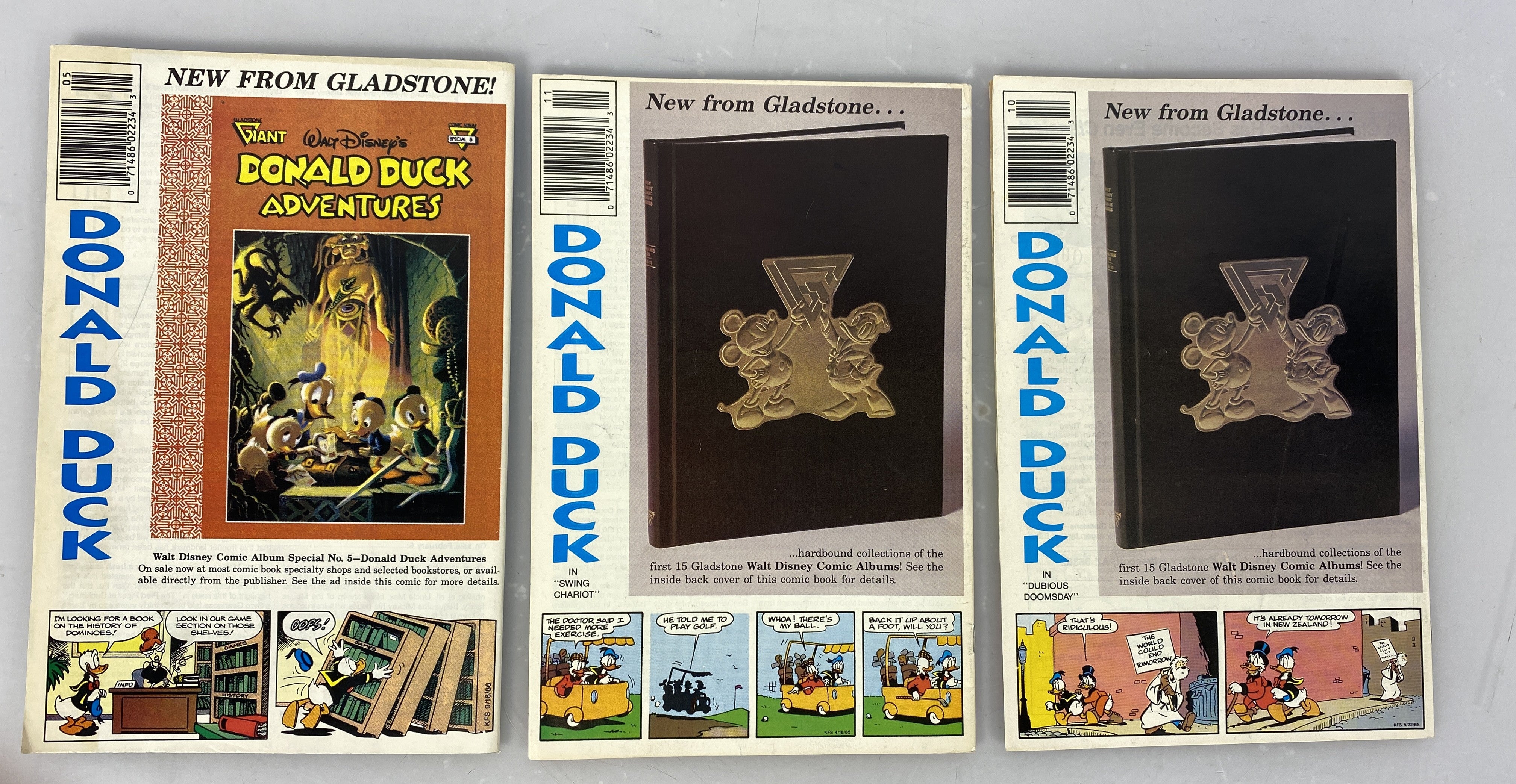 Lot of 11 Mickey and Donald Gladstone Comics 1988-1990