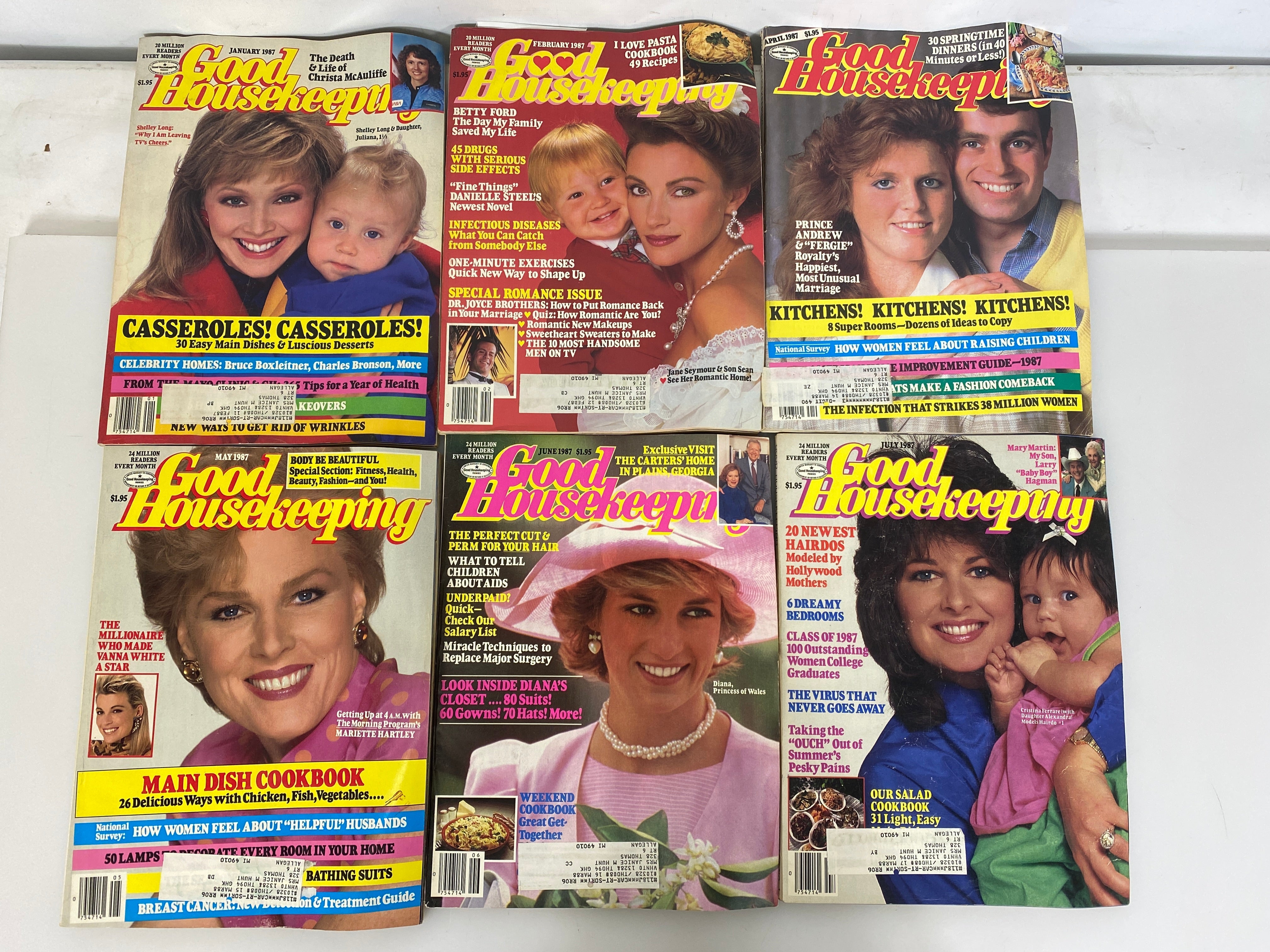 Lot of 11 Vintage Good Housekeeping Magazines 1987