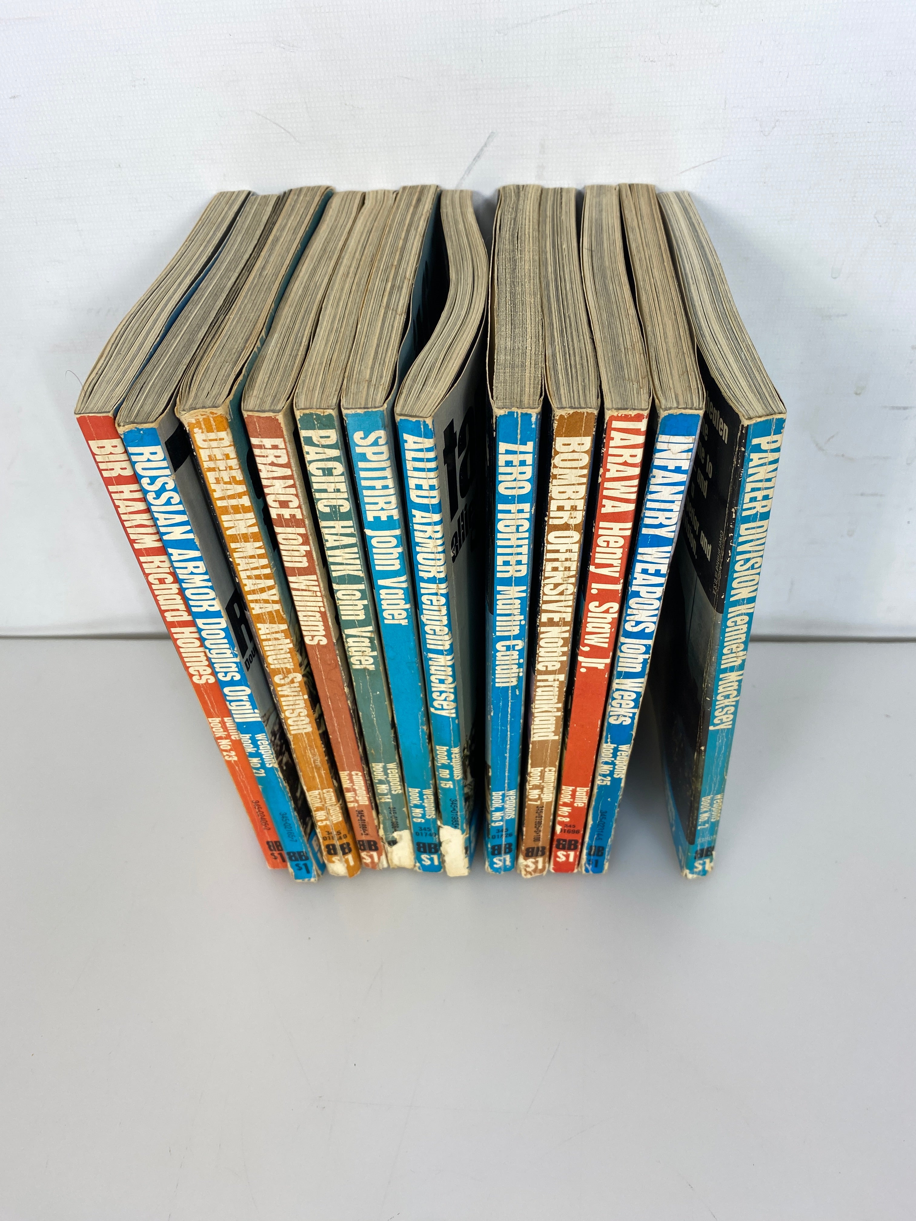 Lot of 12 Ballantine Illustrated World War 2 Books SC