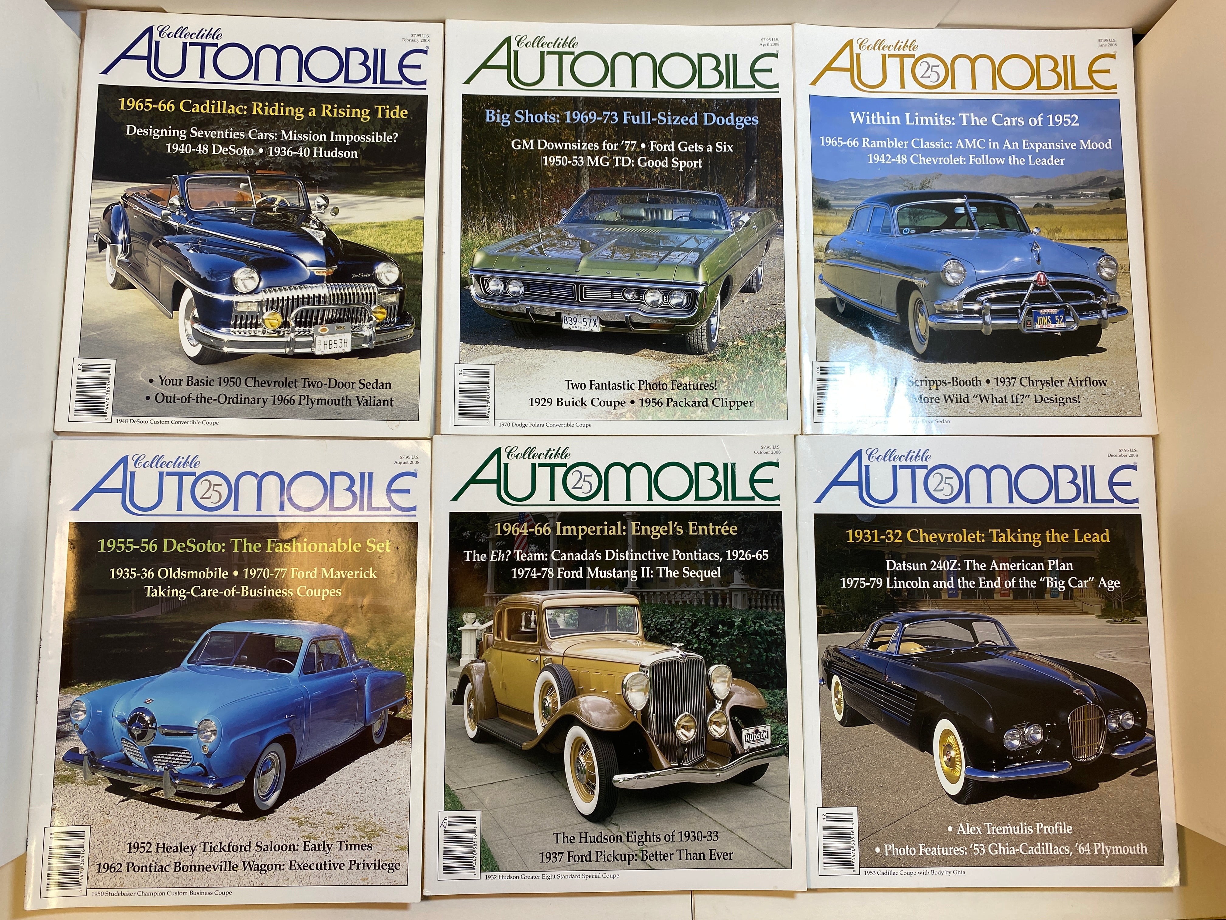 Lot of 12 Collectible Automobile Magazine 2005-2006