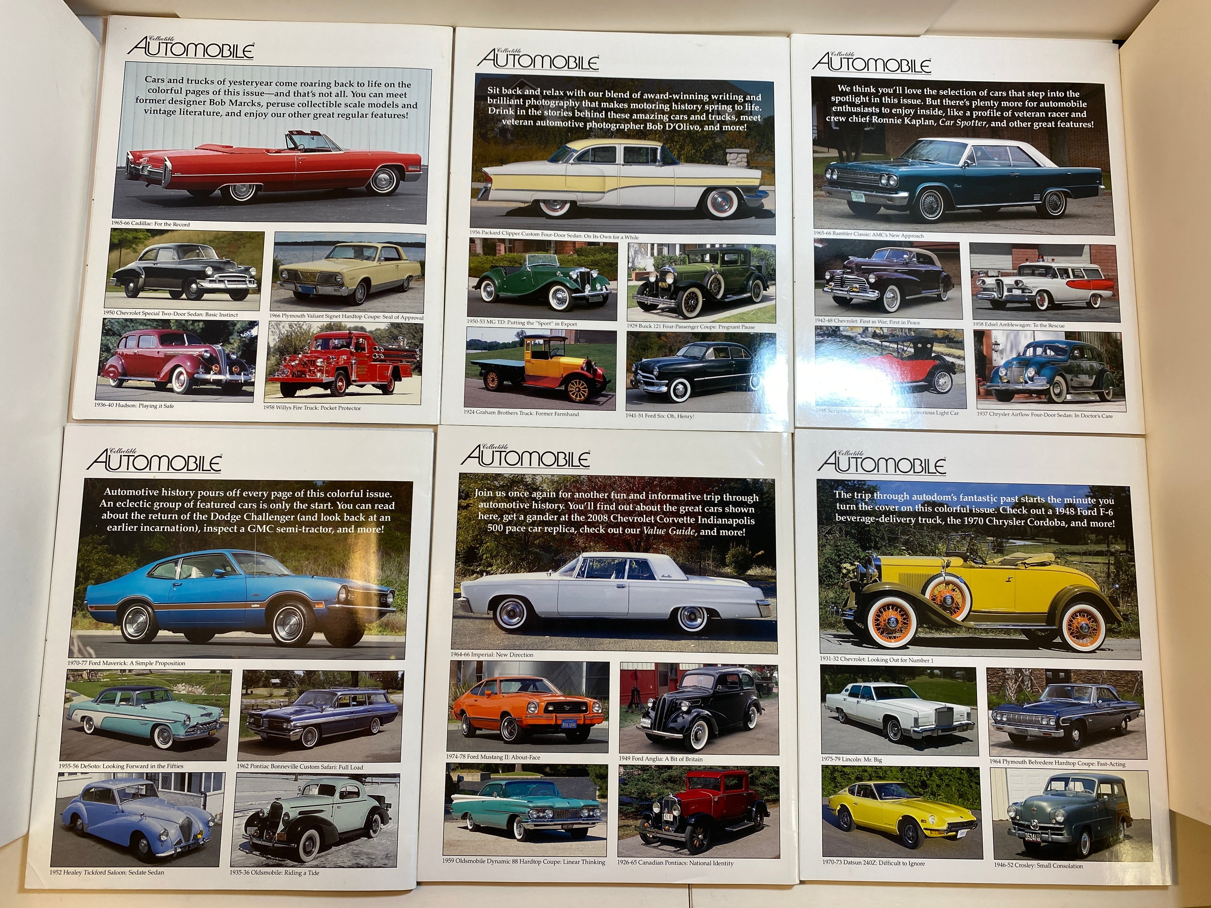 Lot of 12 Collectible Automobile Magazine 2005-2006