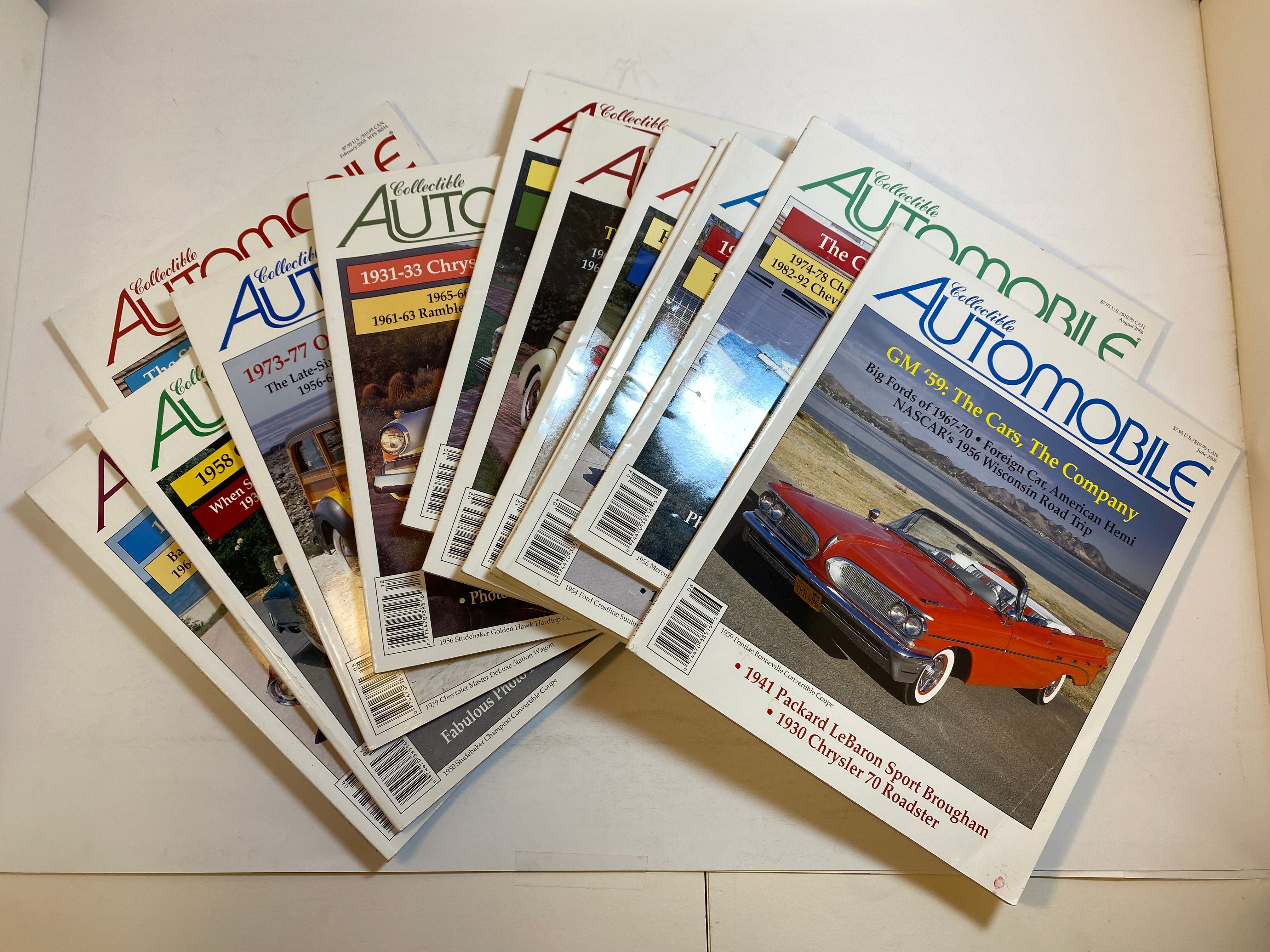 Lot of 12 Collectible Automobile Magazine 2005-2006