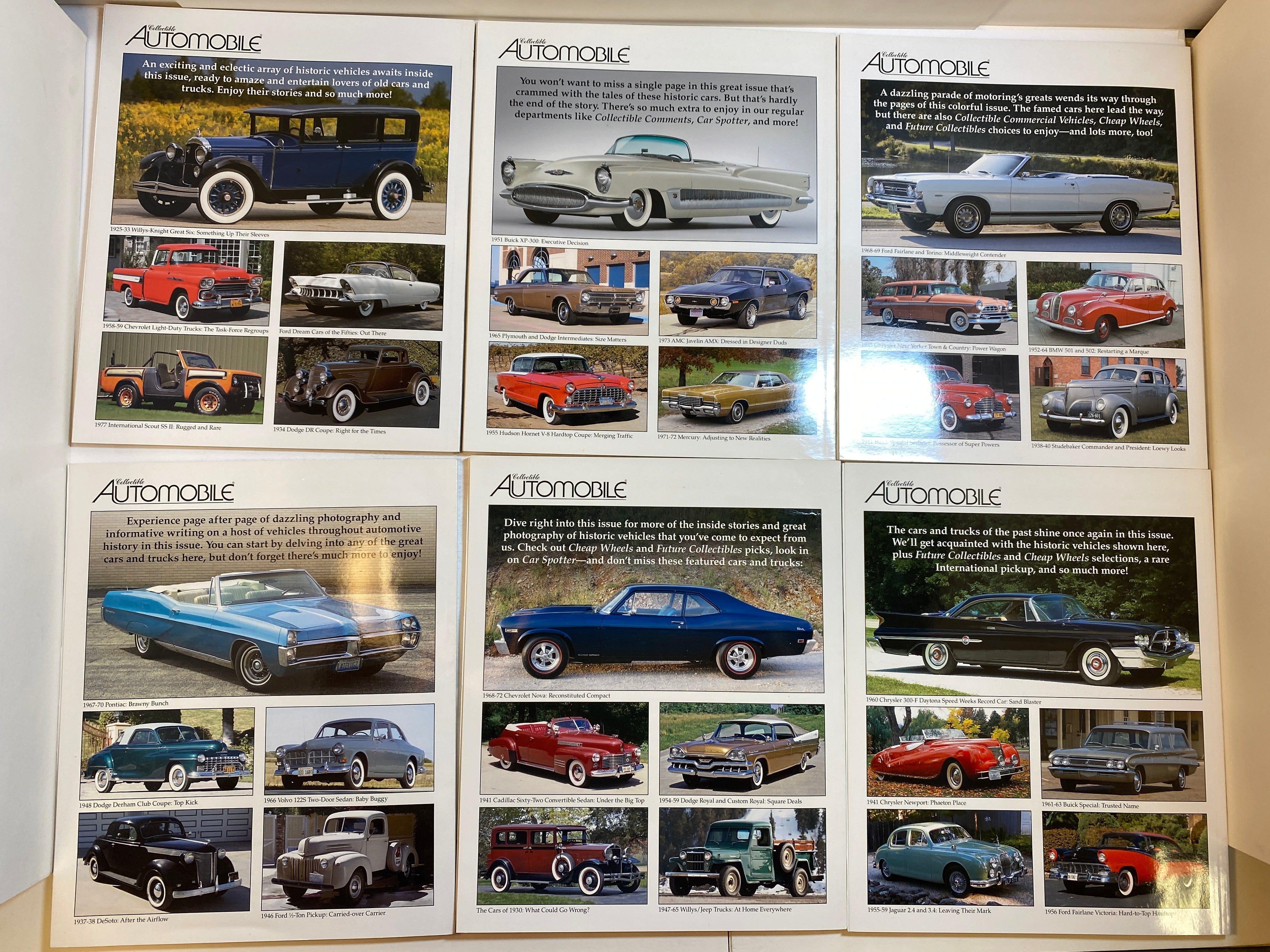 Lot of 12 Collectible Automobile Magazine 2009-2010