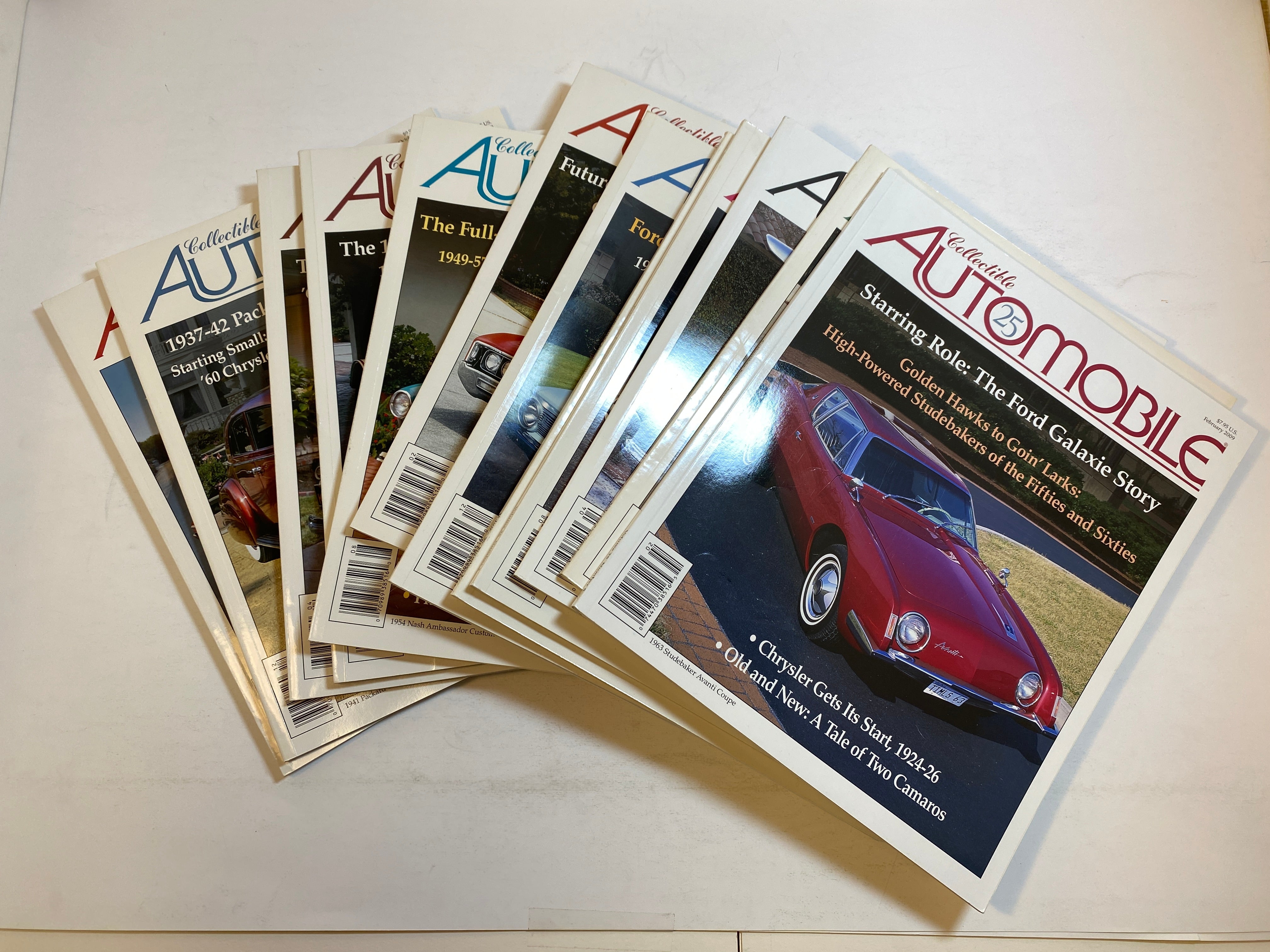 Lot of 12 Collectible Automobile Magazine 2009-2010