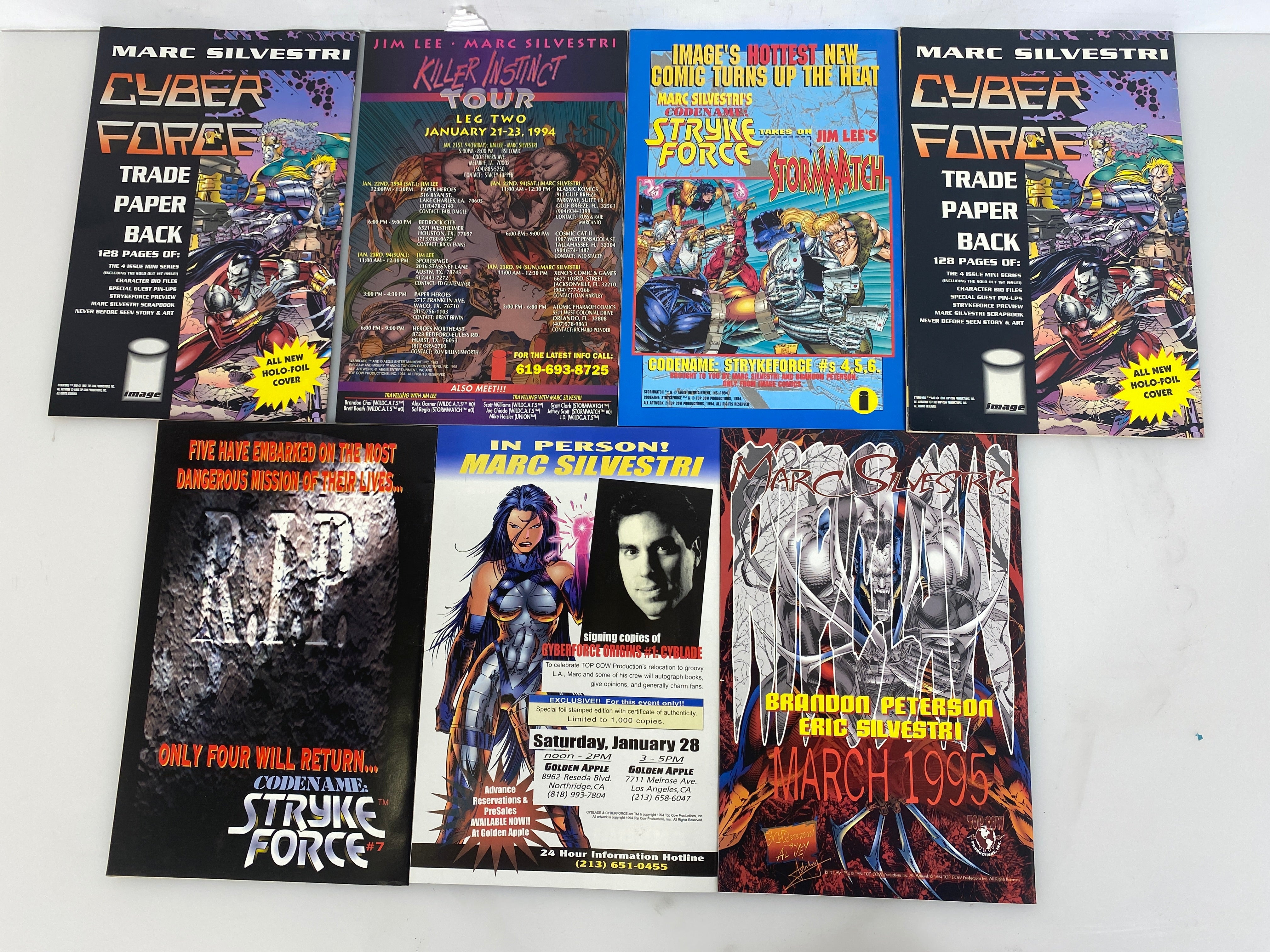 Lot of 12 Cyber Force Image Comics 1993-1995