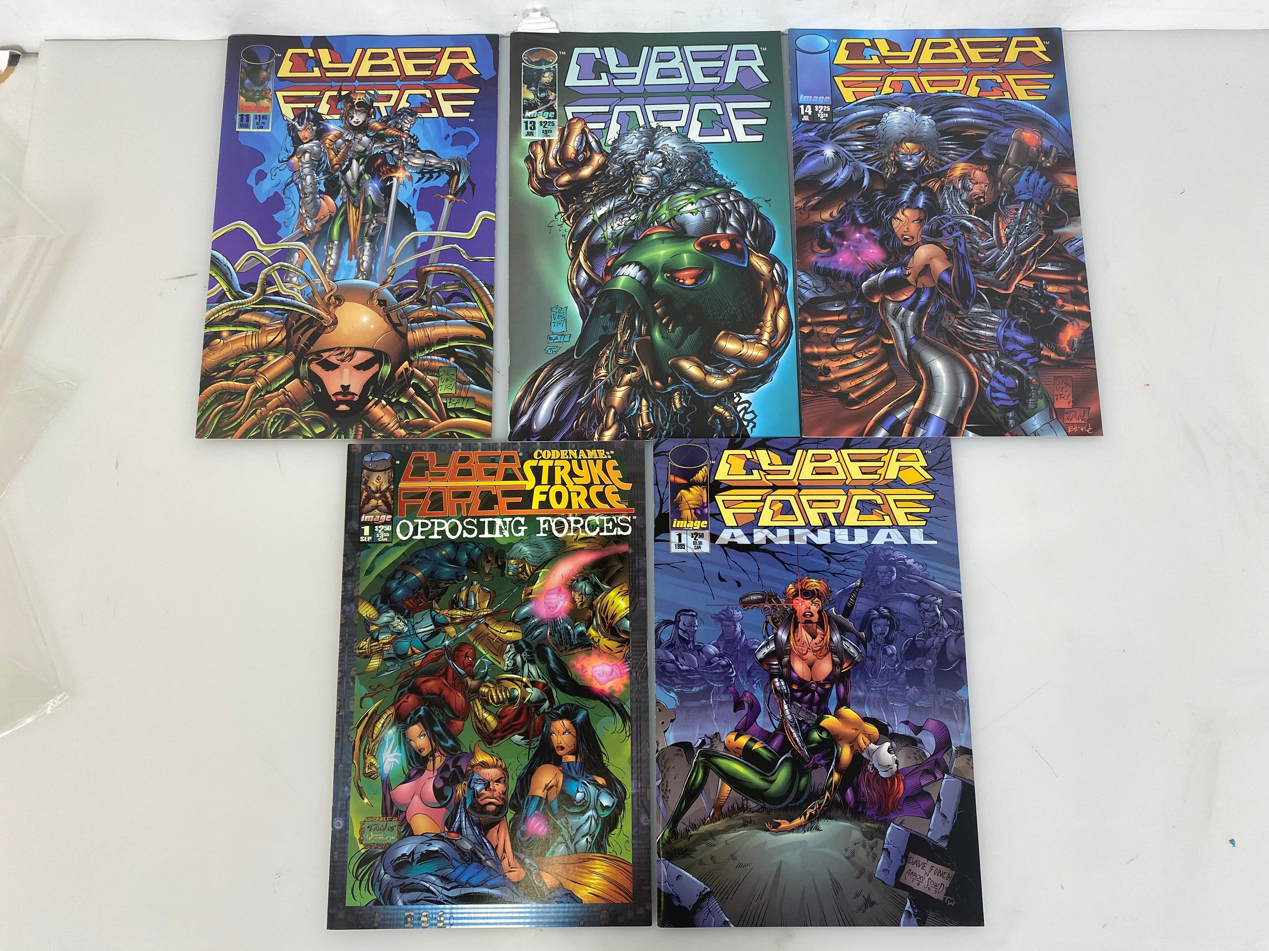 Lot of 12 Cyber Force Image Comics 1993-1995