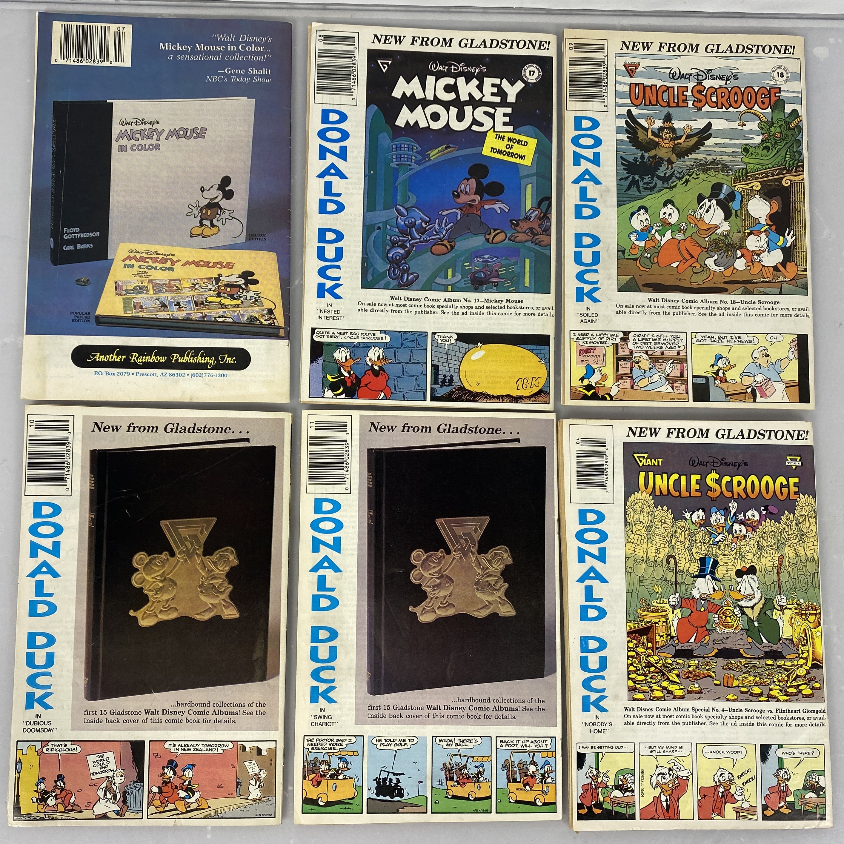 Lot of 12 Donald Duck Adventures Gladstone Comics 1987-1990