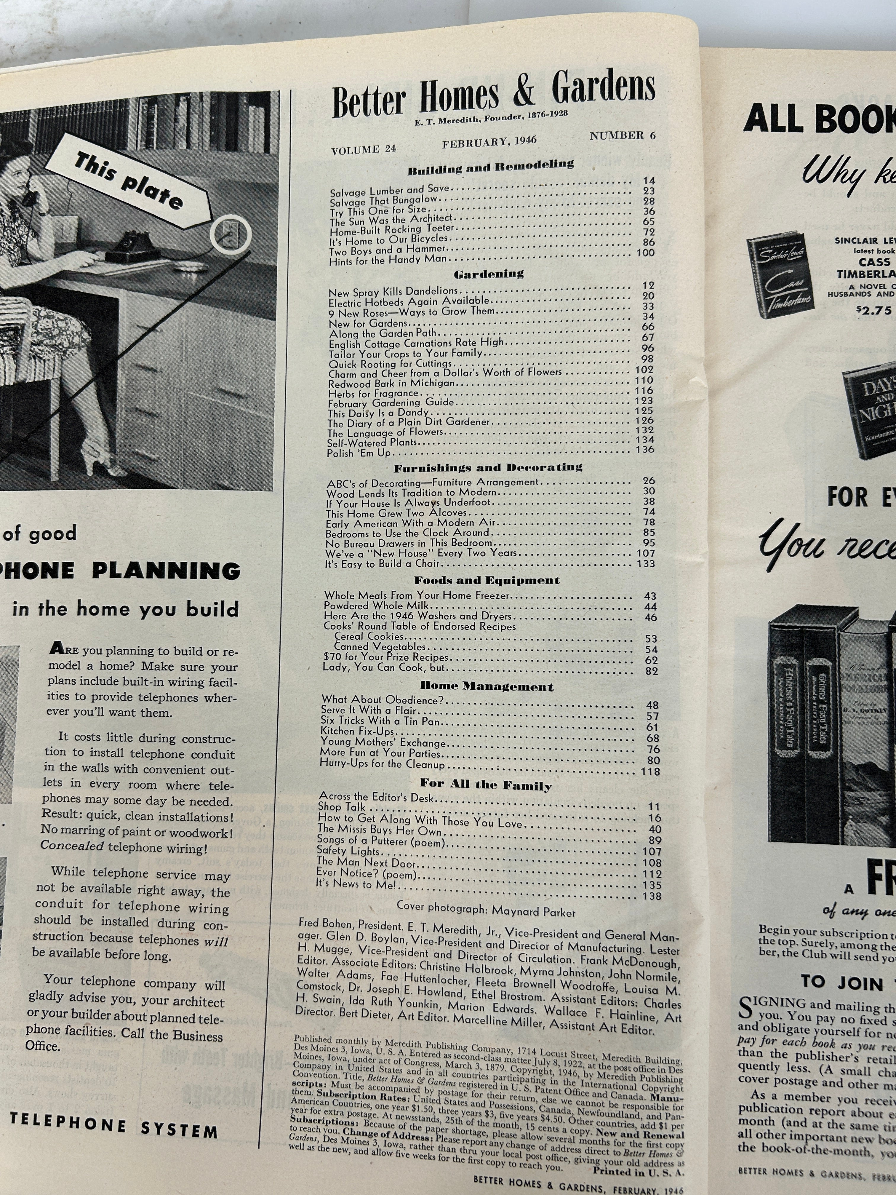 Lot of 13 Better Homes Magazines 1945-1947