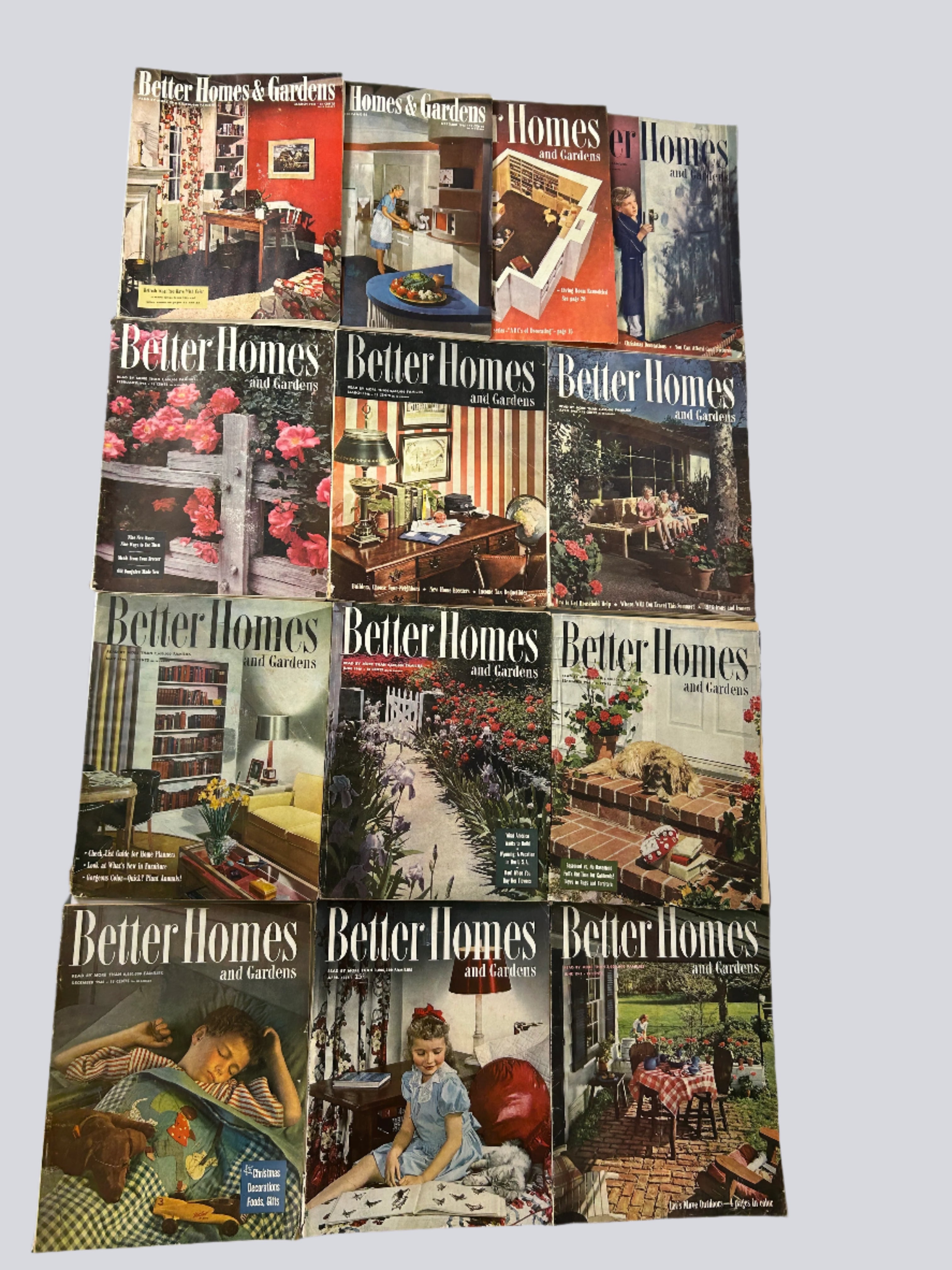 Lot of 13 Better Homes Magazines 1945-1947