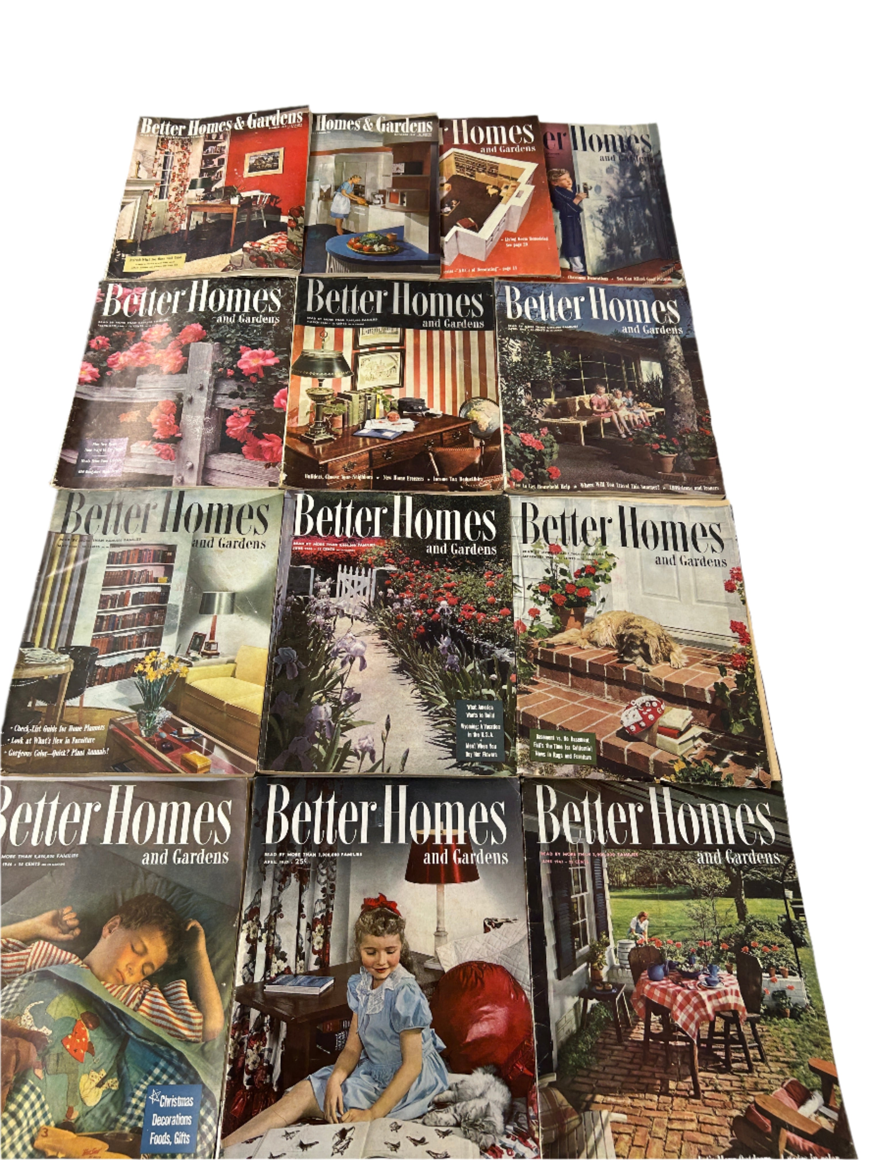 Lot of 13 Better Homes Magazines 1945-1947
