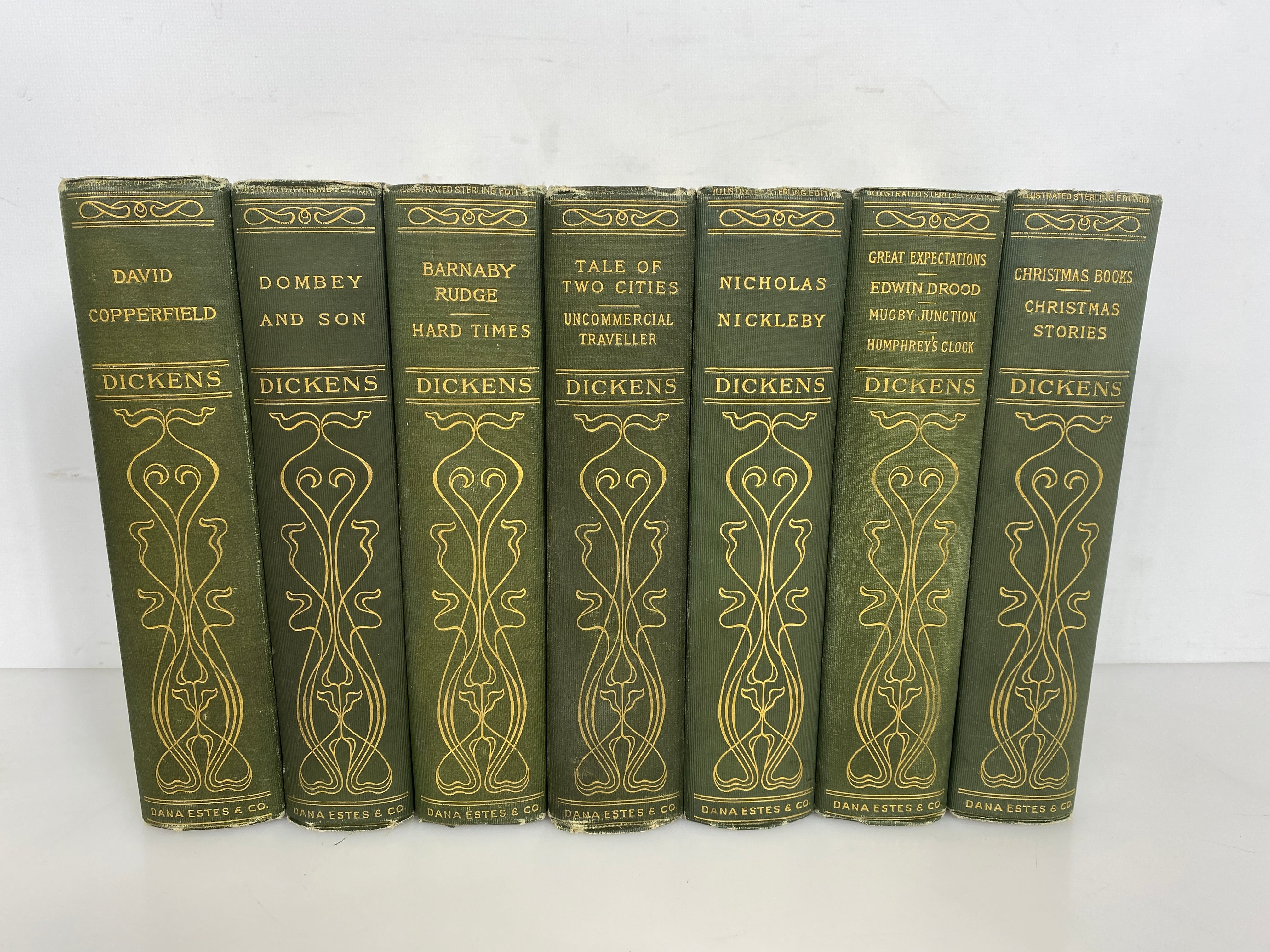 Lot of 13 Charles Dickens Dana Estes & Company HC