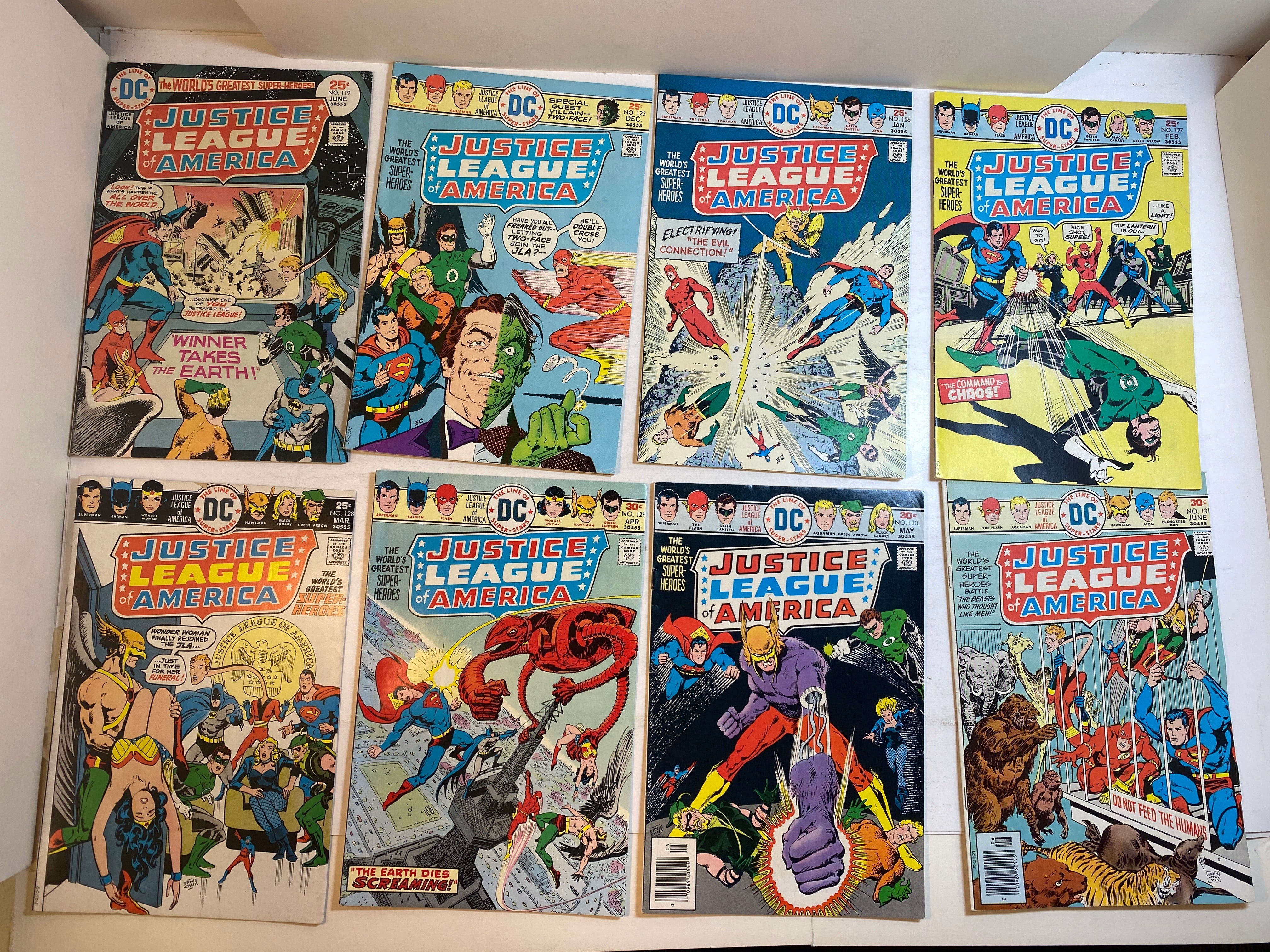 Lot of 13 Justice League of America DC Comics 104-131 1973-1976