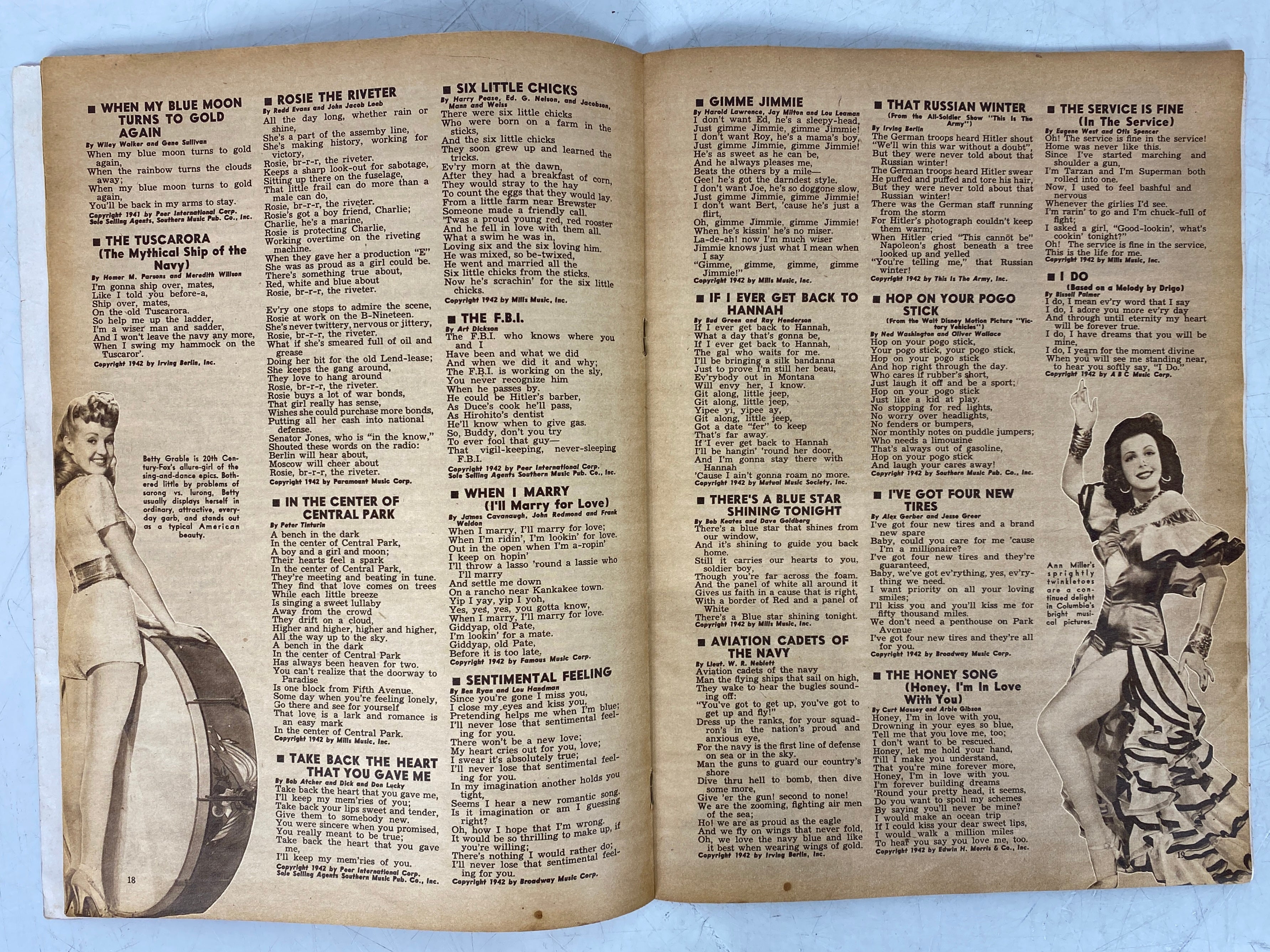 Lot of 13 Song Hits (1940-1945)